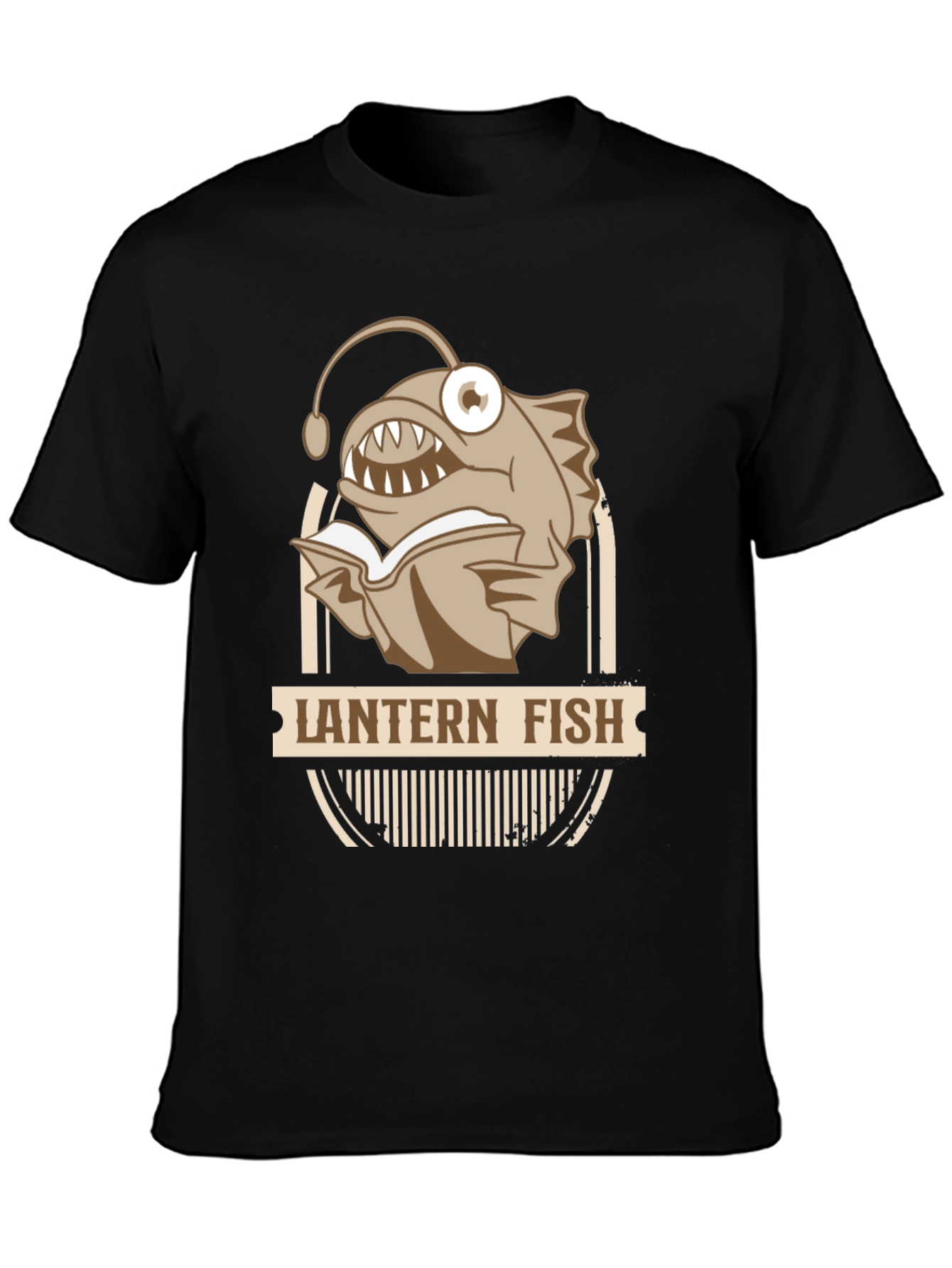 Lantern Fish Reading Book T-Shirt