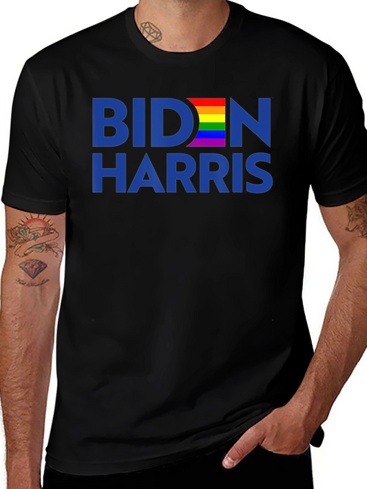 Biden Harris Rainbow Pride T-Shirt