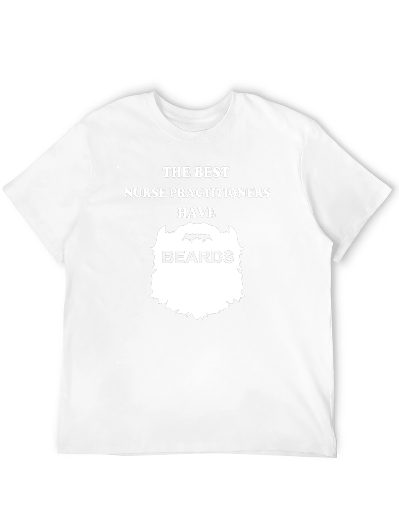 Bearded Nurse Practitioner T-Shirt - Black Cotton Tee