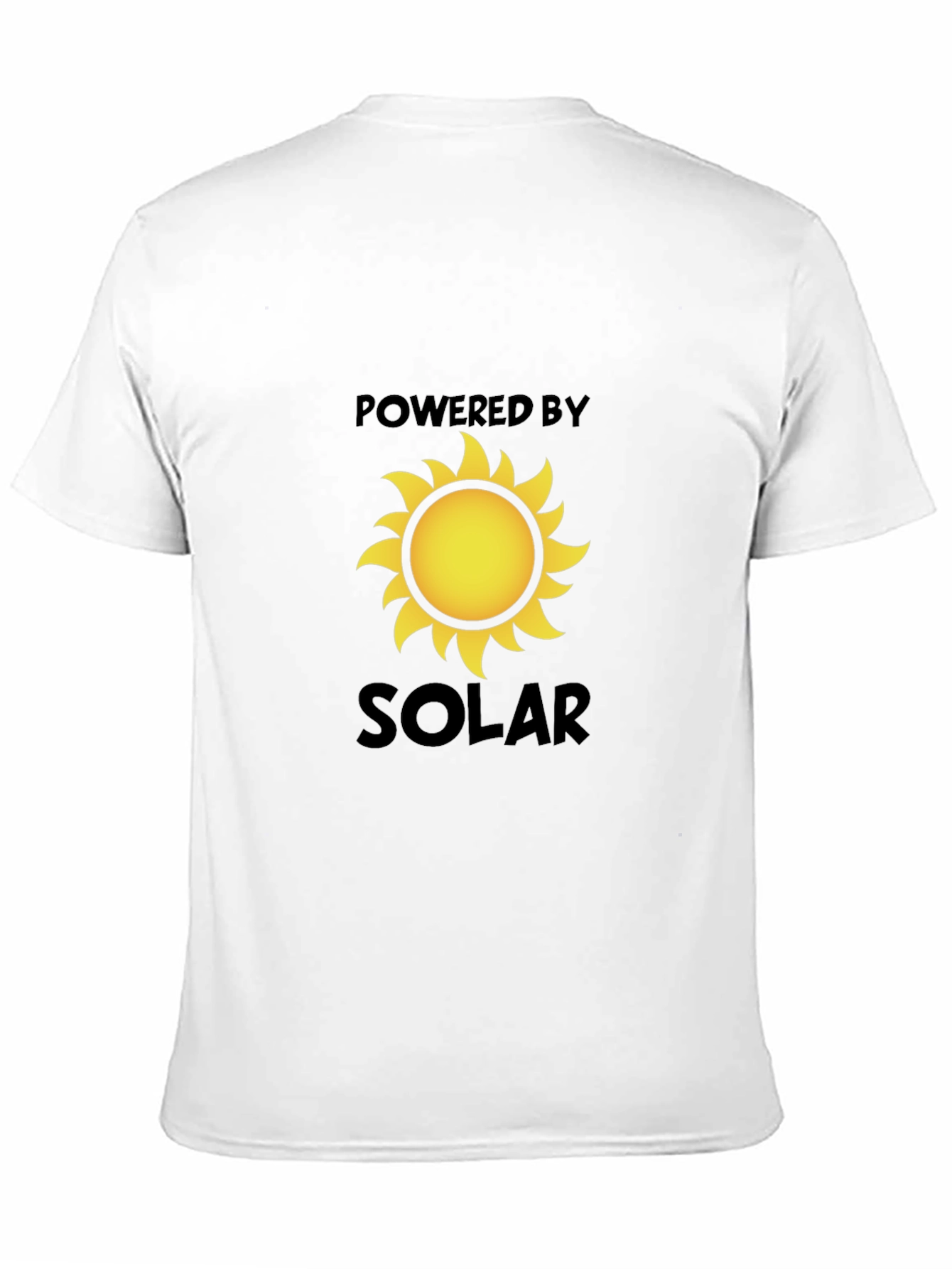 Powered by Solar Graphic T-Shirt - Eco-Friendly Tee