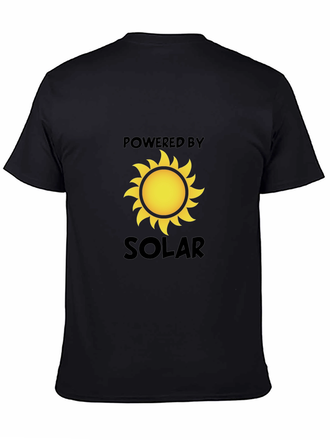 Powered by Solar Graphic T-Shirt - Eco-Friendly Tee