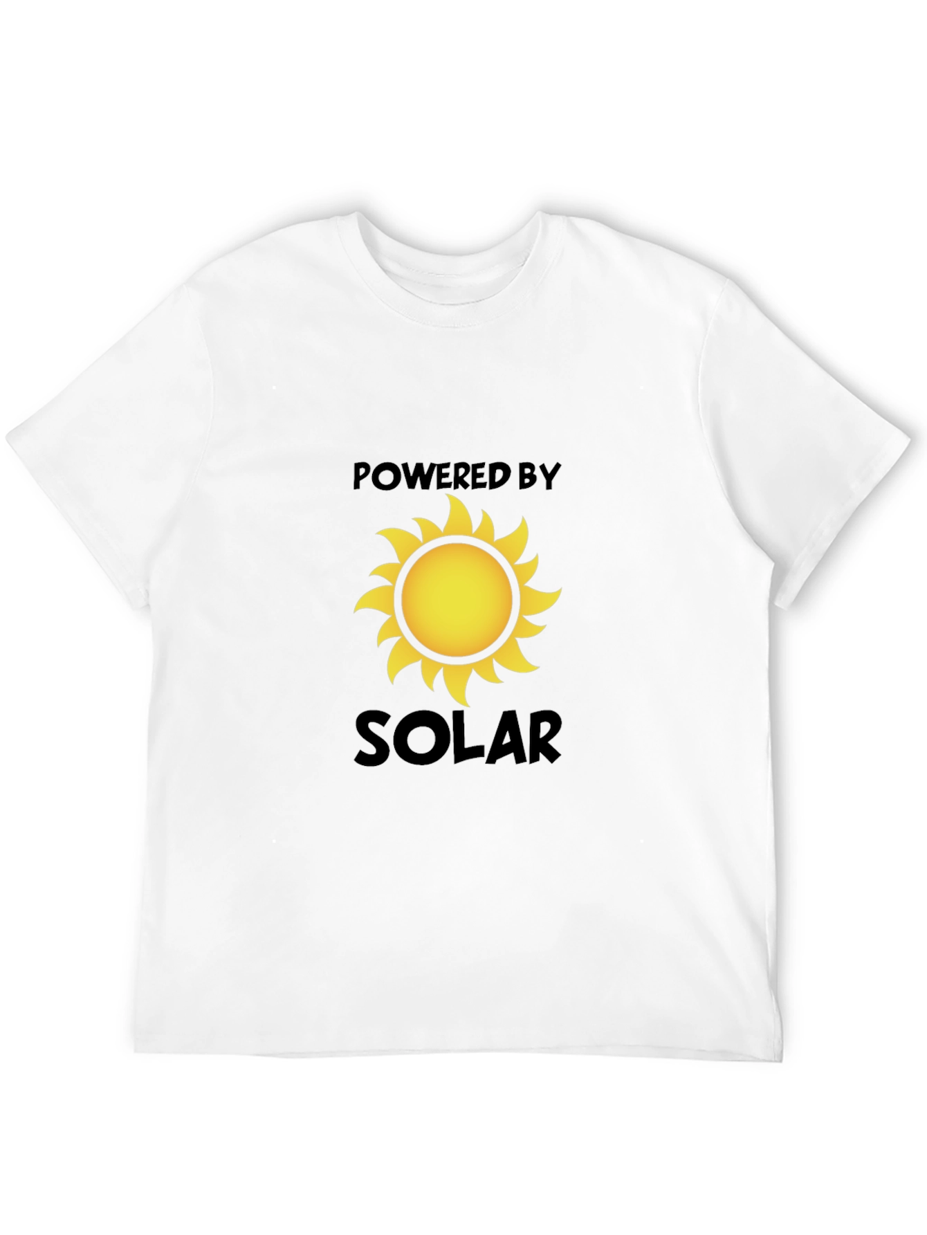 Powered by Solar Graphic T-Shirt - Eco-Friendly Tee