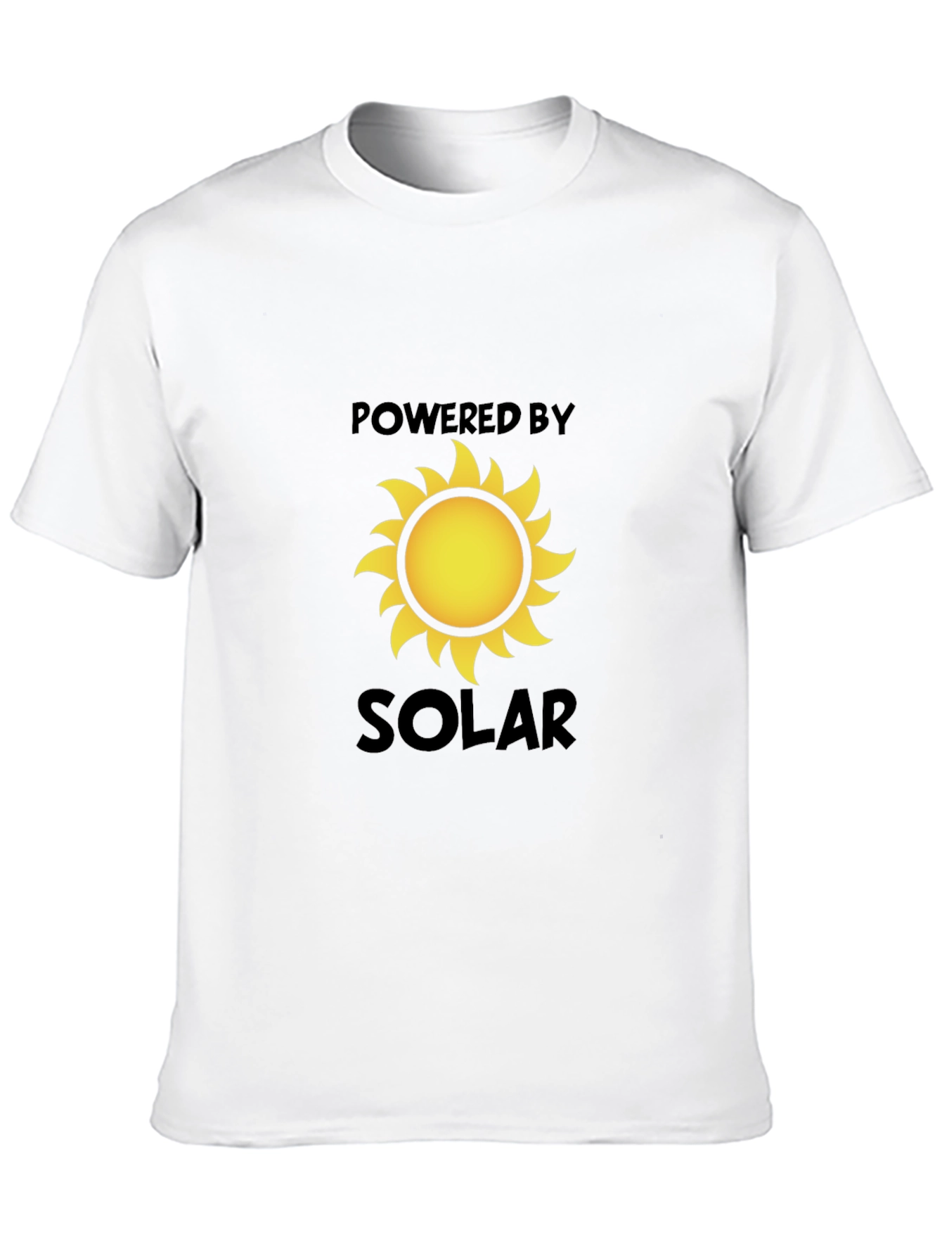 Powered by Solar Graphic T-Shirt - Eco-Friendly Tee