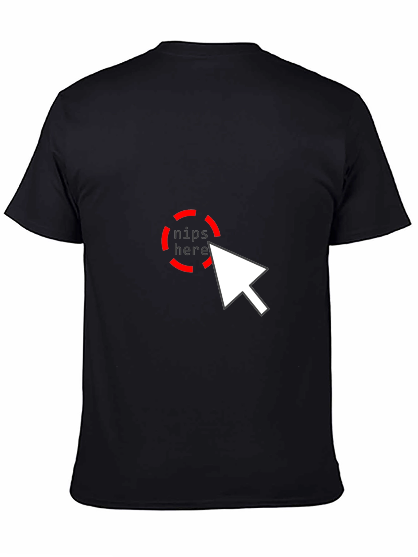 Humorous Nips Here T-Shirt