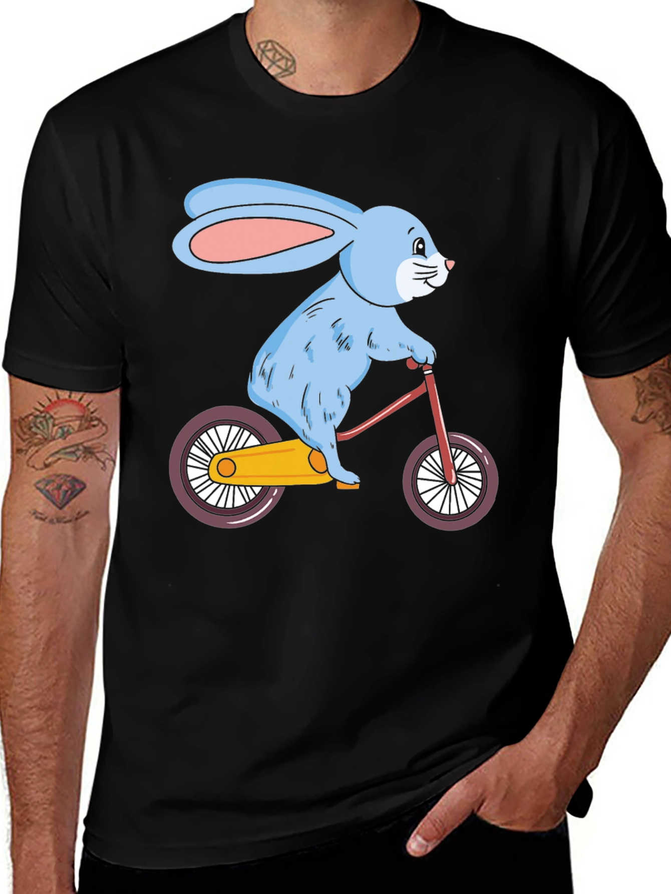 Bunny on Bike Graphic Tee