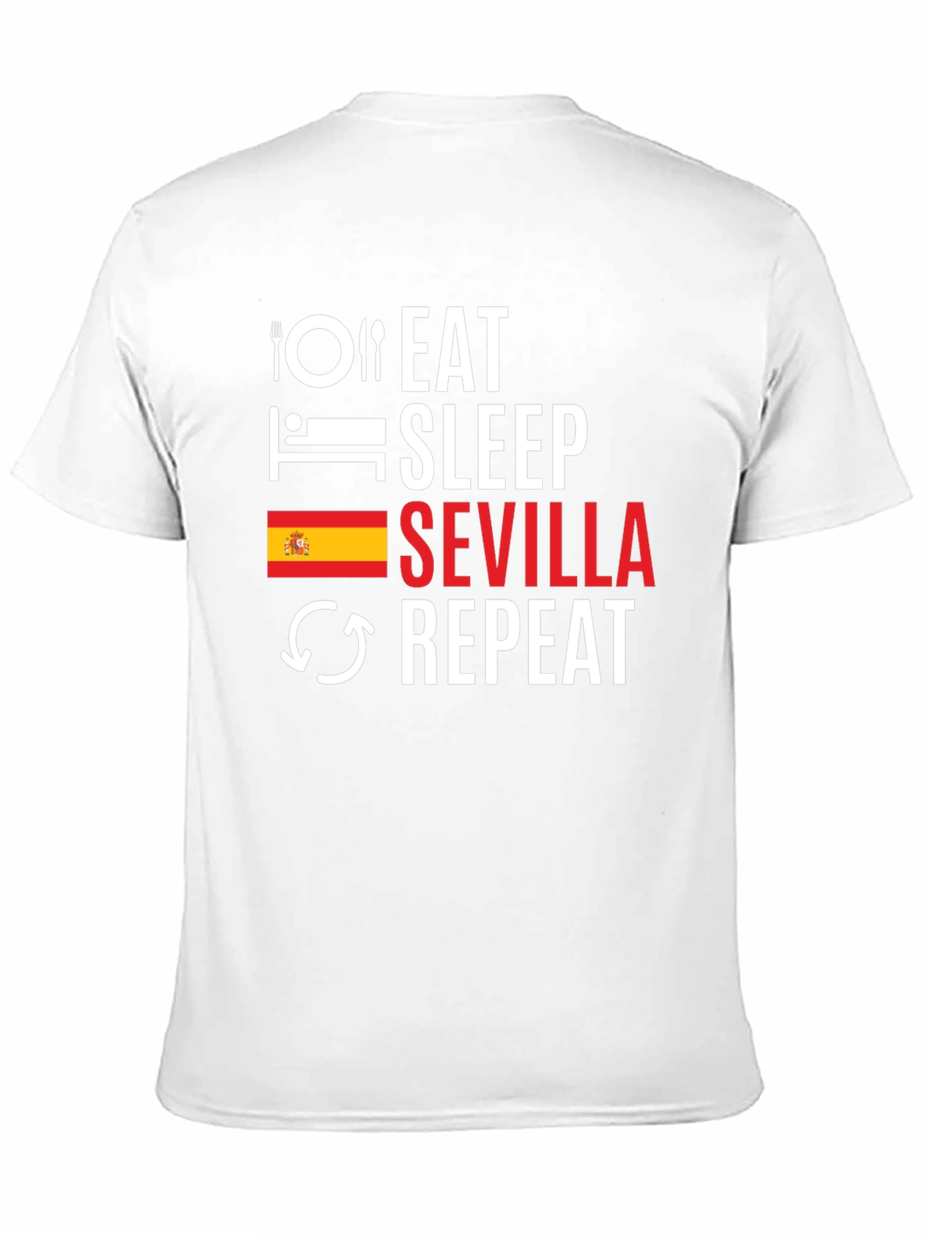 Eat Sleep Sevilla Repeat T-Shirt - Spain Vacation Tee