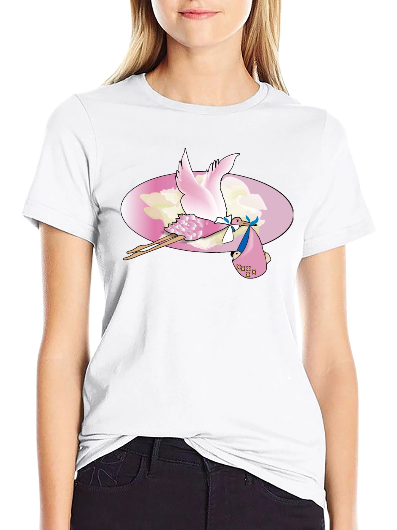 Stork Baby Delivery Graphic Tee