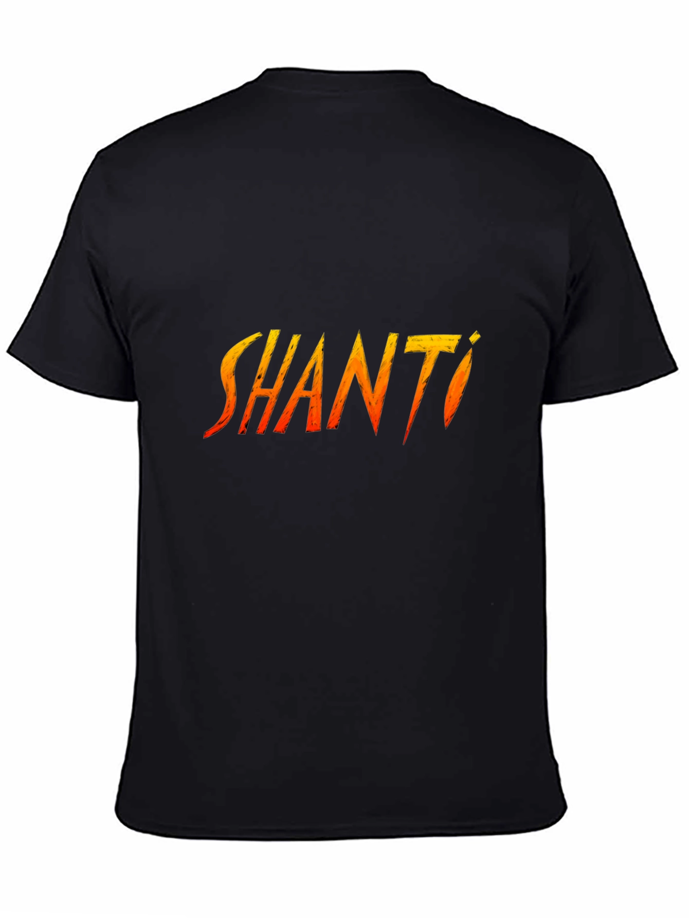 Shanti Graphic T-Shirt - Black Cotton Tee
