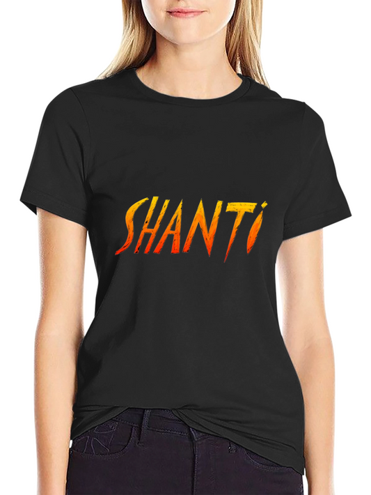 Shanti Graphic T-Shirt - Black Cotton Tee