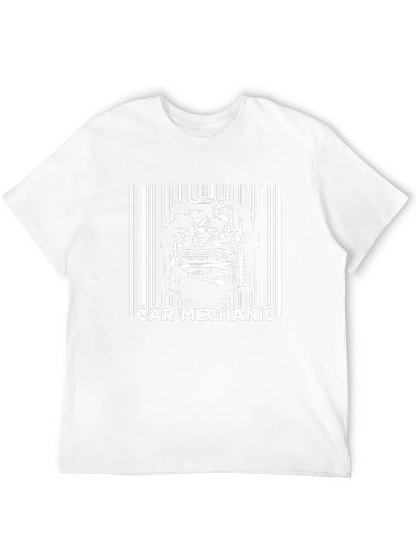 Car Mechanic Graphic T-Shirt - Black Cotton Tee