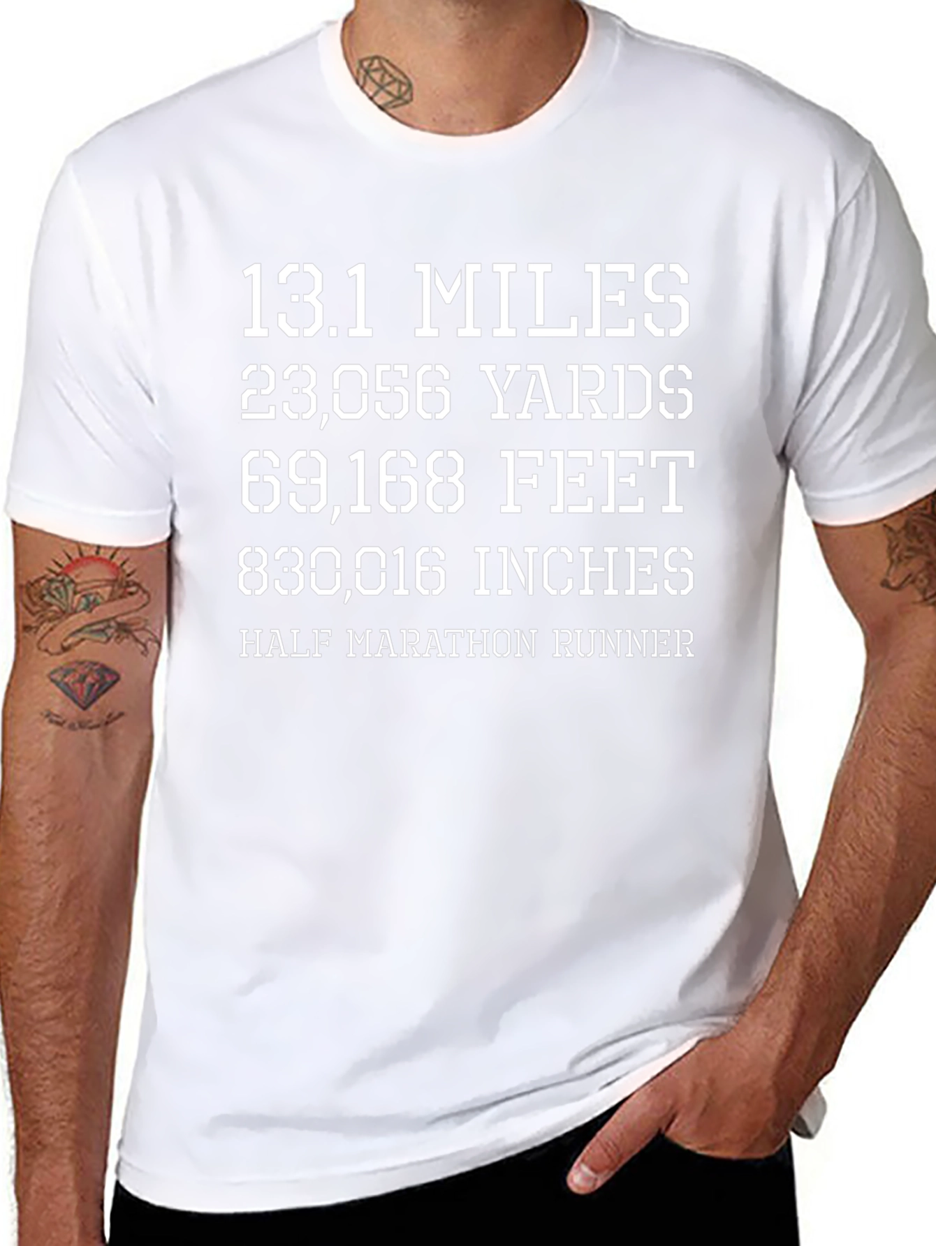 Half Marathon Runner T-Shirt - Distance Conversion