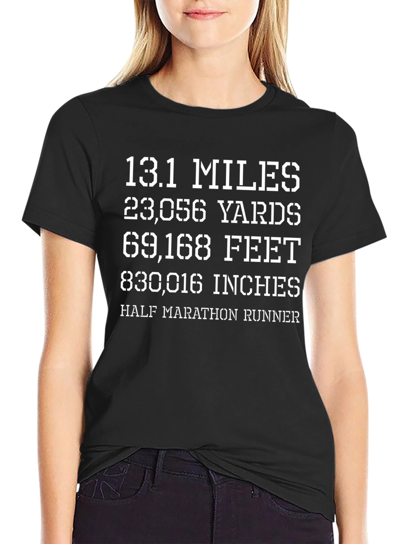 Half Marathon Runner T-Shirt - Distance Conversion