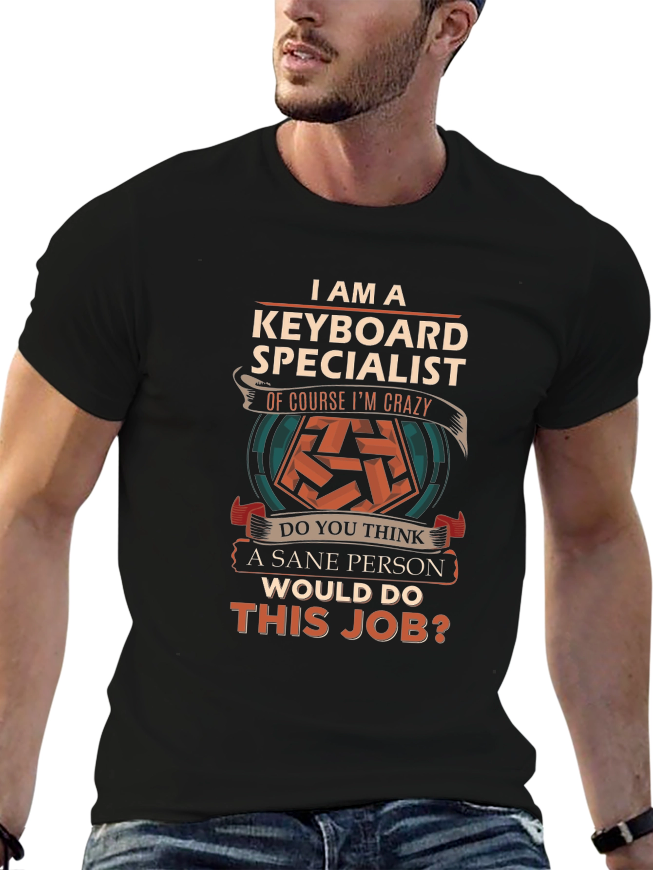 Keyboard Specialist Crazy Job T-Shirt