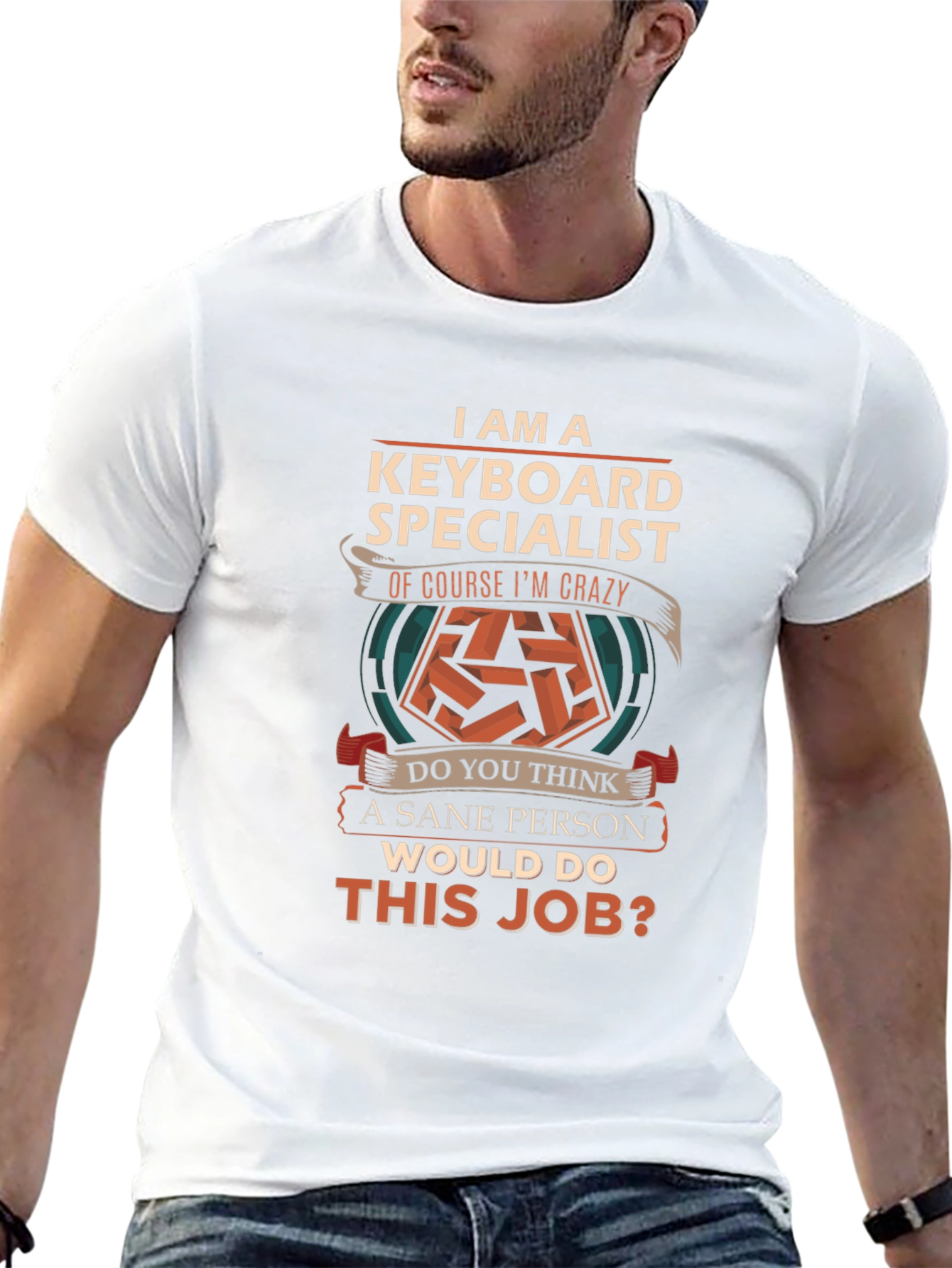 Keyboard Specialist Crazy Job T-Shirt