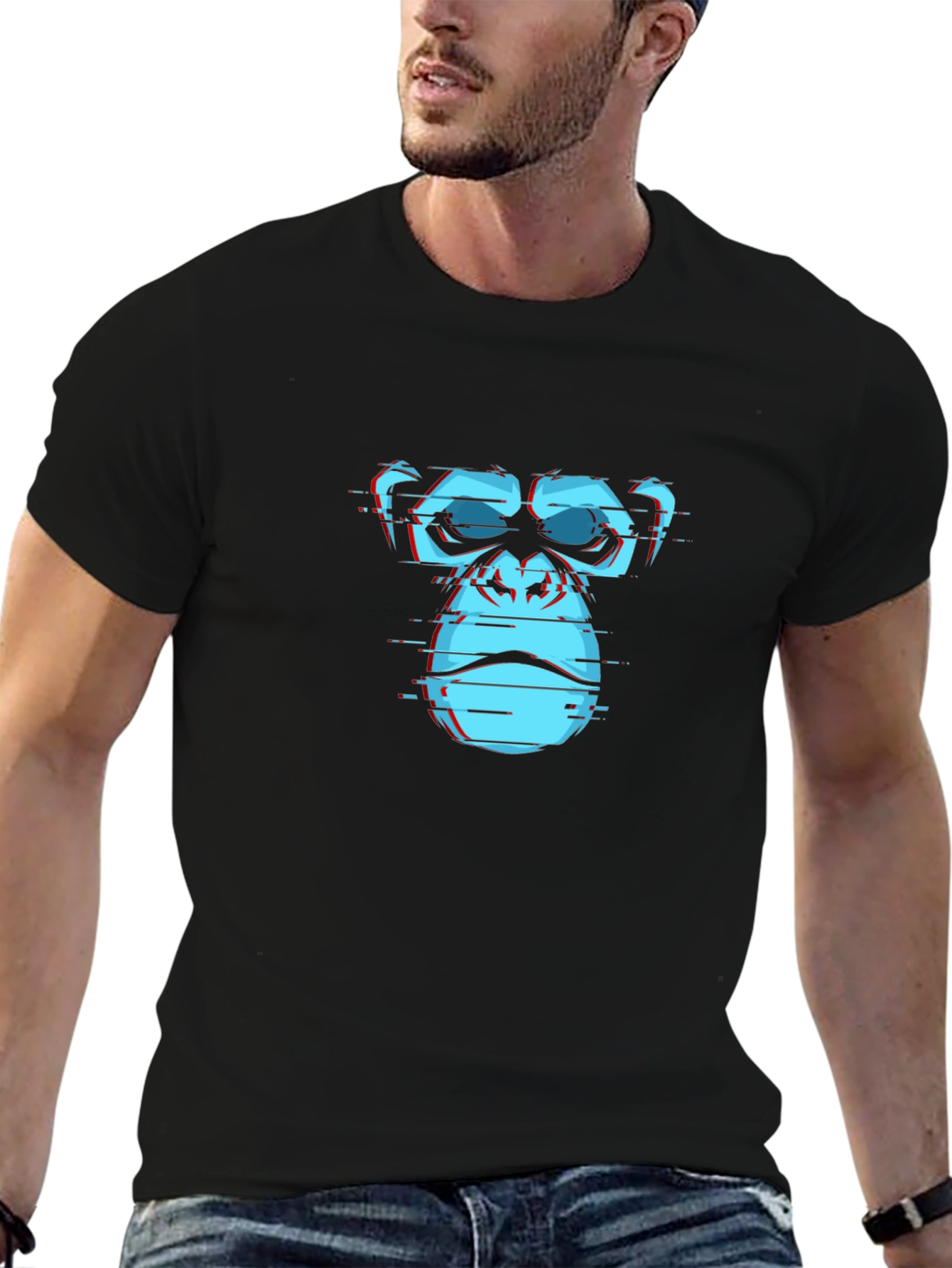 Cyber Ape Graphic Tee - Black