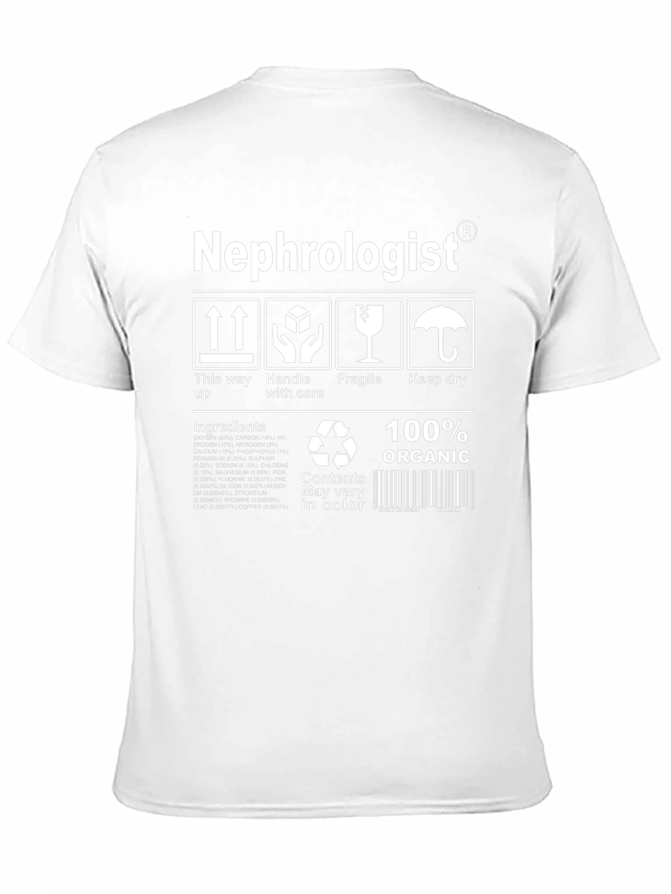 Nephrologist Organic T-Shirt: Handle with Care