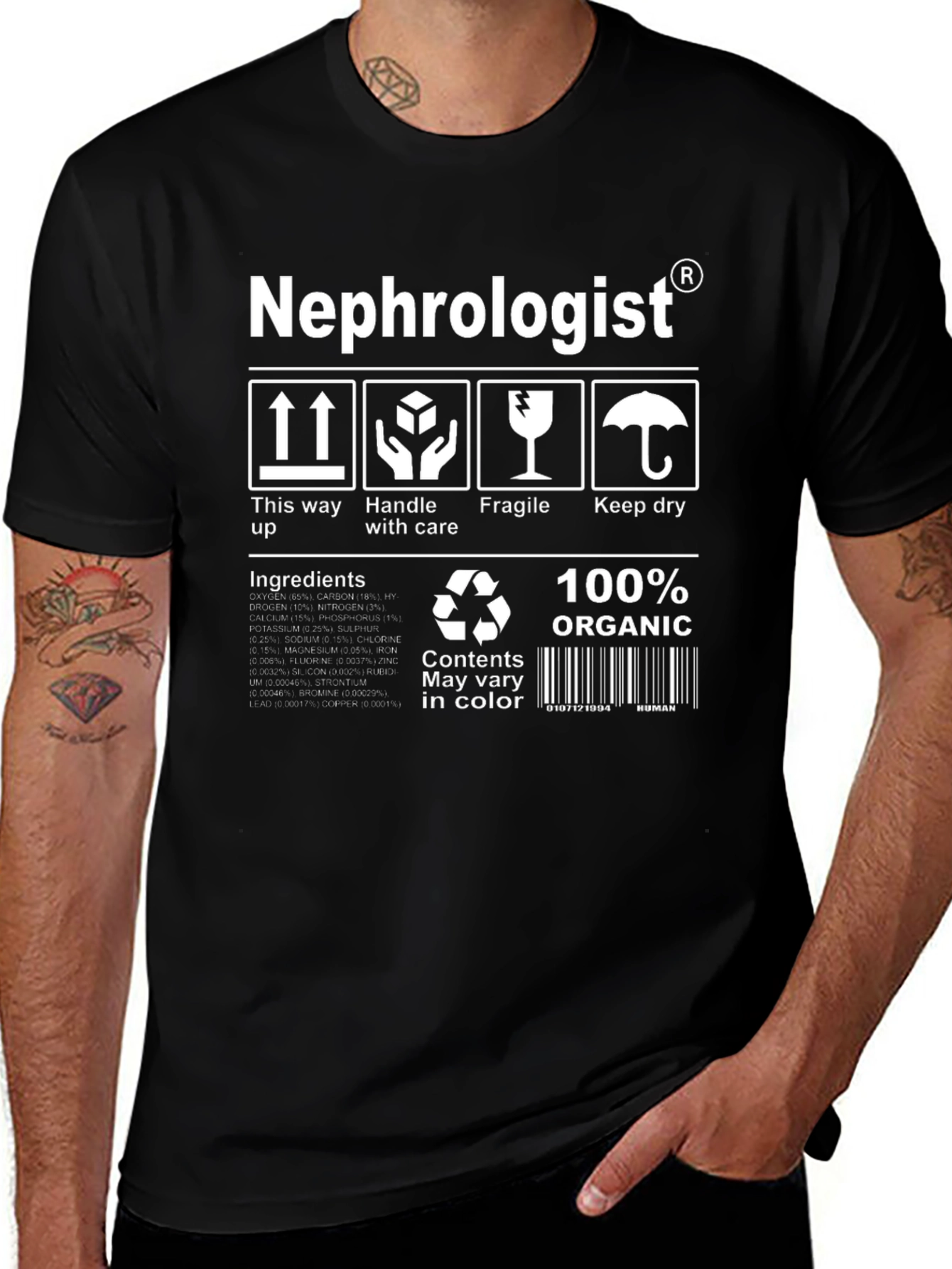 Nephrologist Organic T-Shirt: Handle with Care