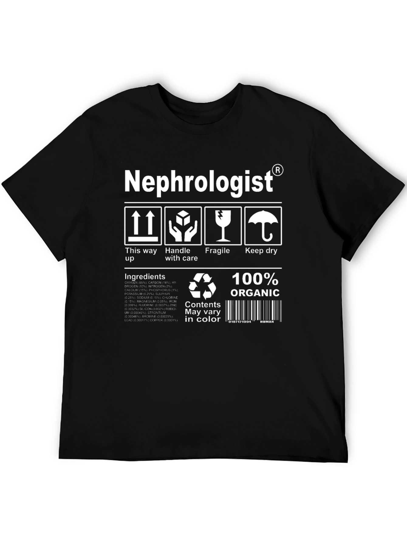 Nephrologist Organic T-Shirt: Handle with Care