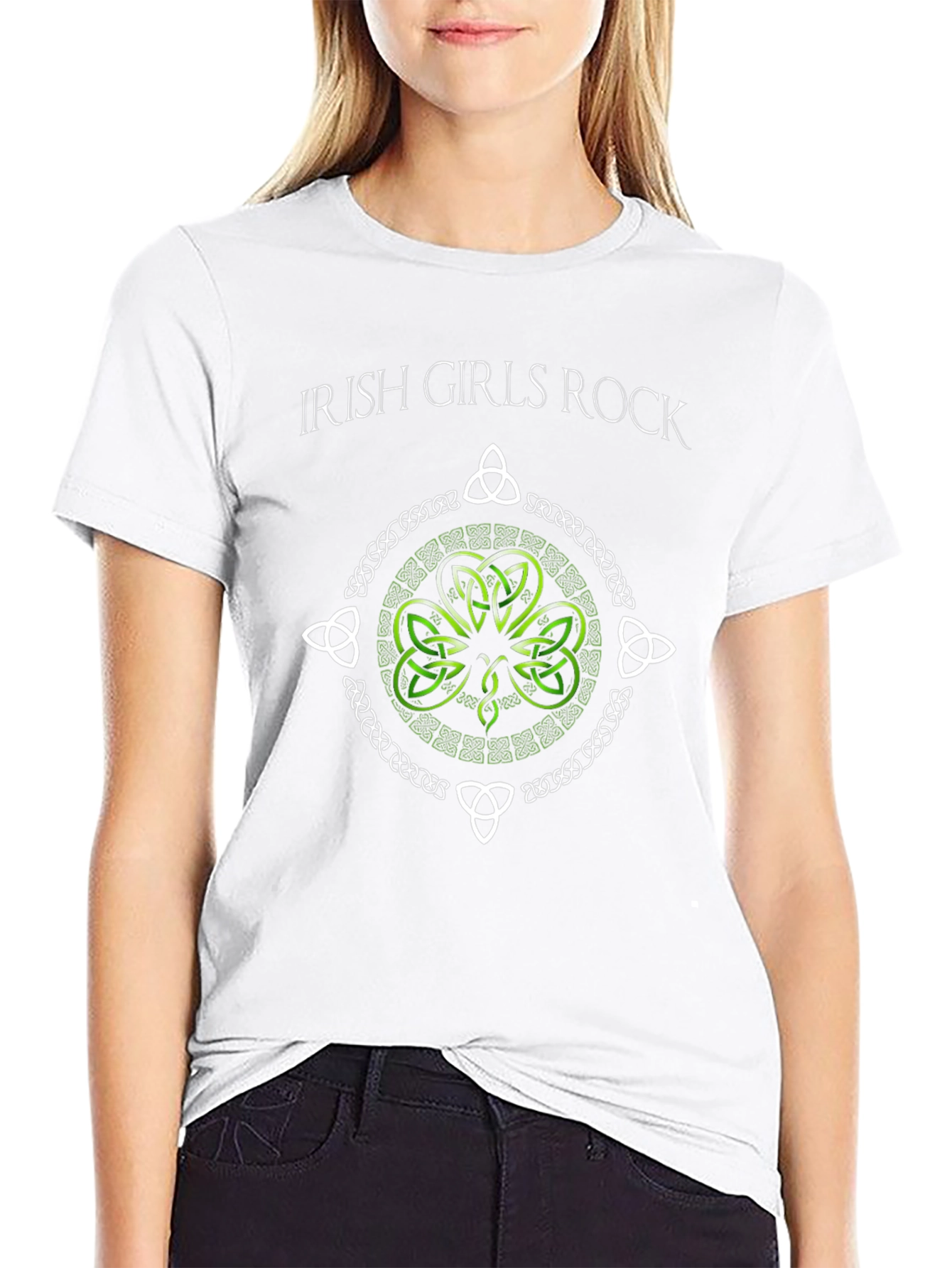 Irish Girls Rock Shamrock T-Shirt