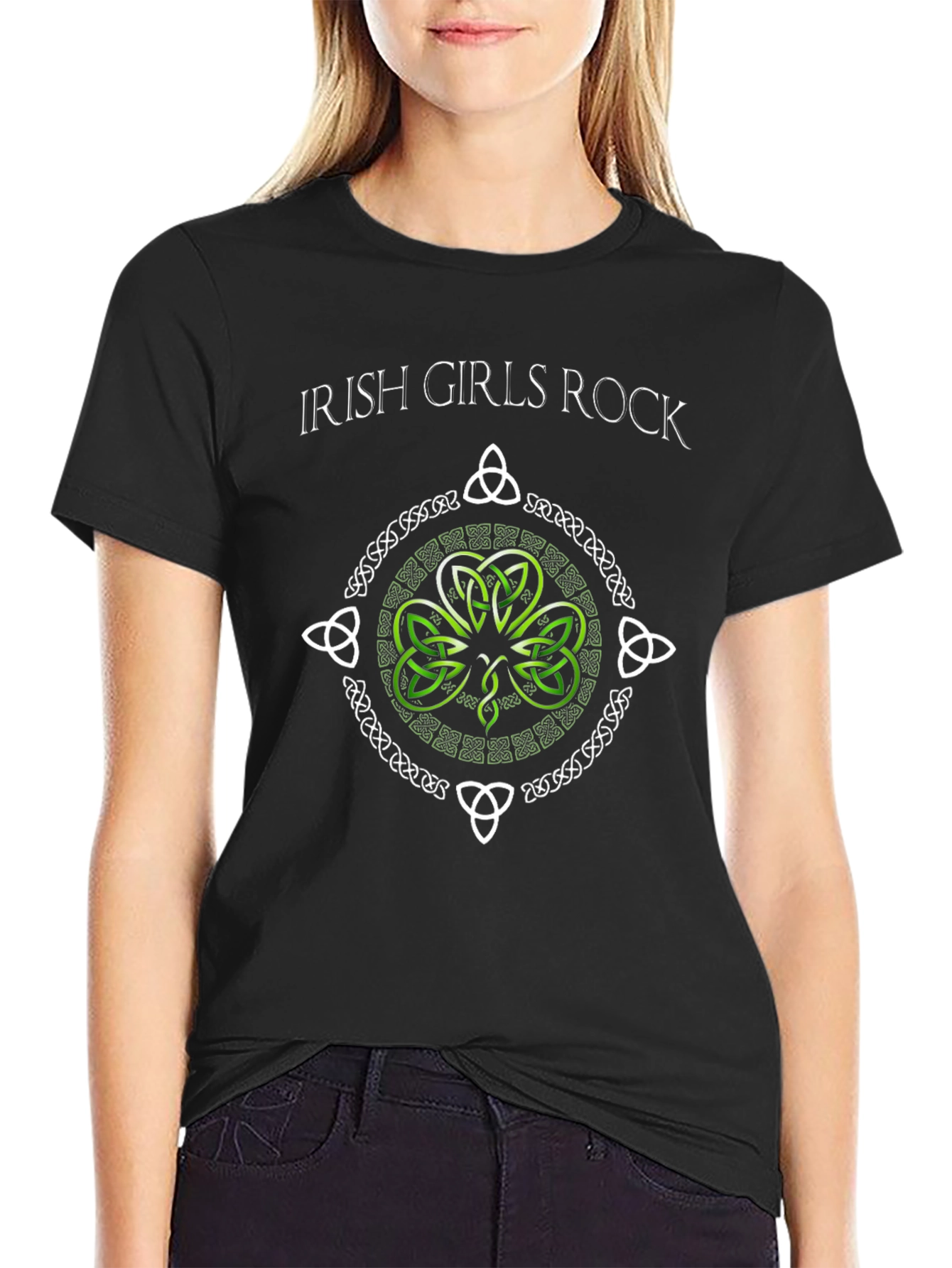 Irish Girls Rock Shamrock T-Shirt