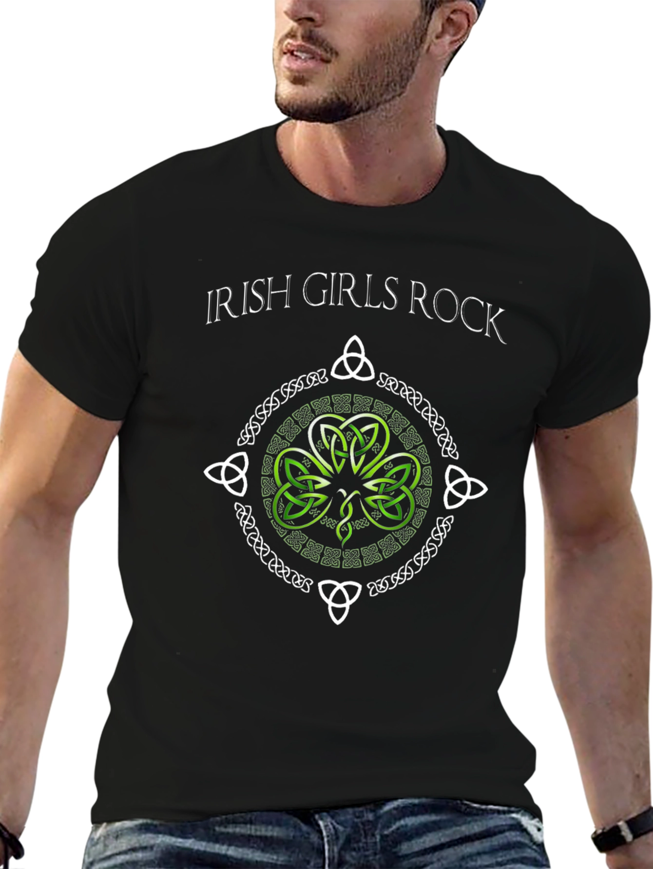 Irish Girls Rock Shamrock T-Shirt