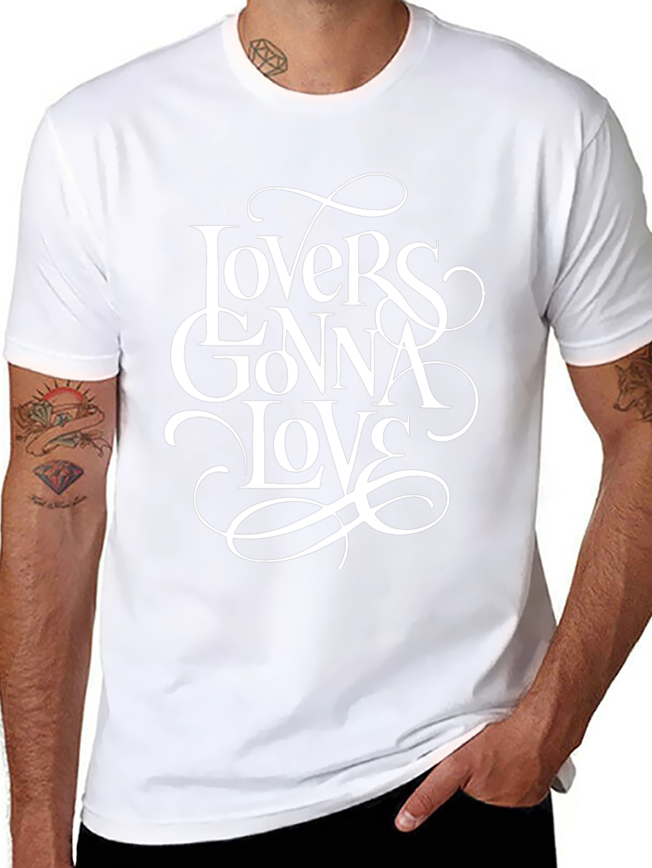 Lovers Gonna Love Graphic Tee - Black