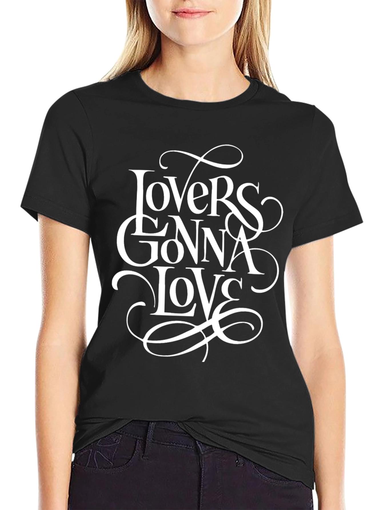 Lovers Gonna Love Graphic Tee - Black