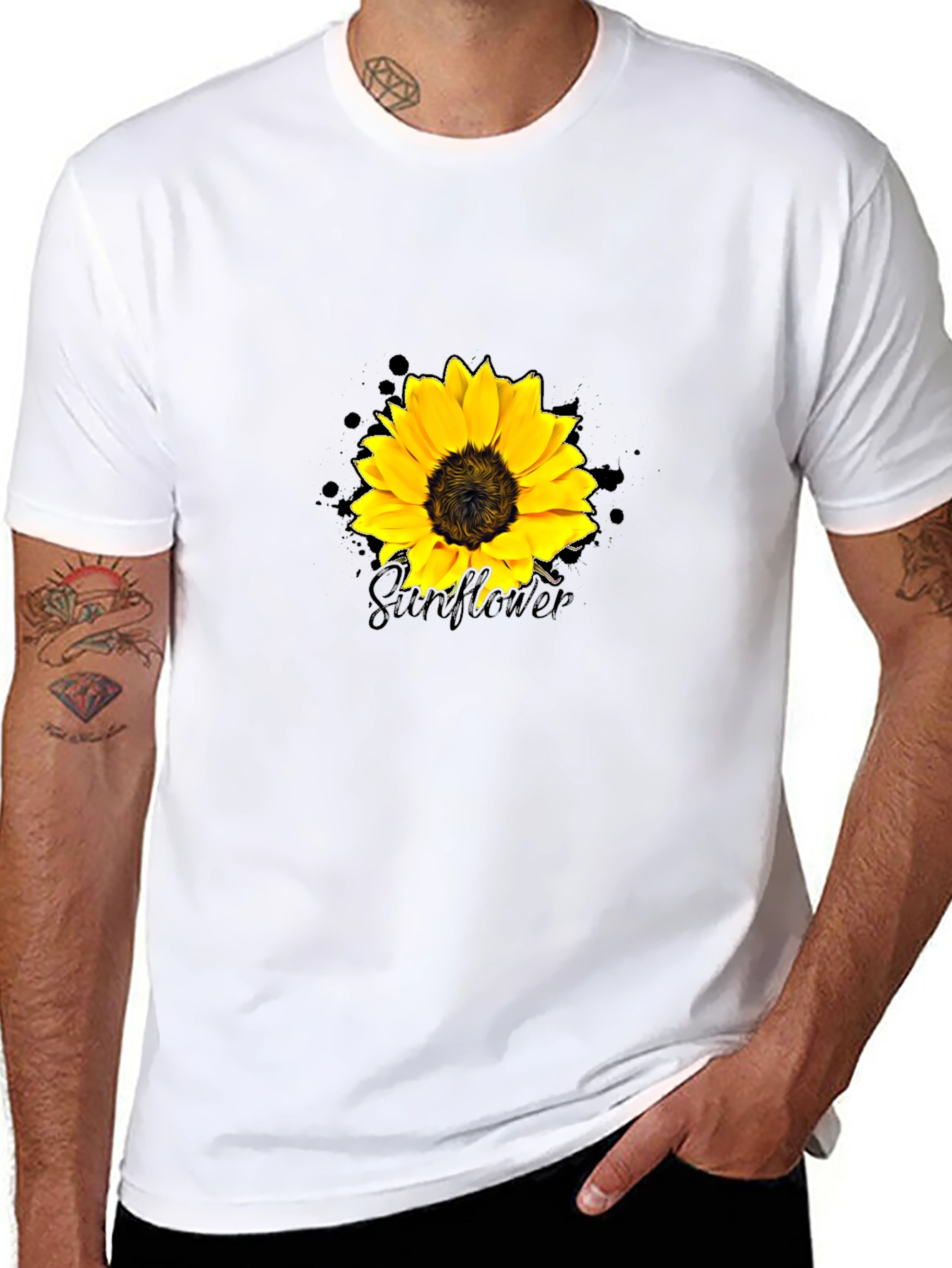 Sunflower Graphic Tee - Trendy Casual Wear