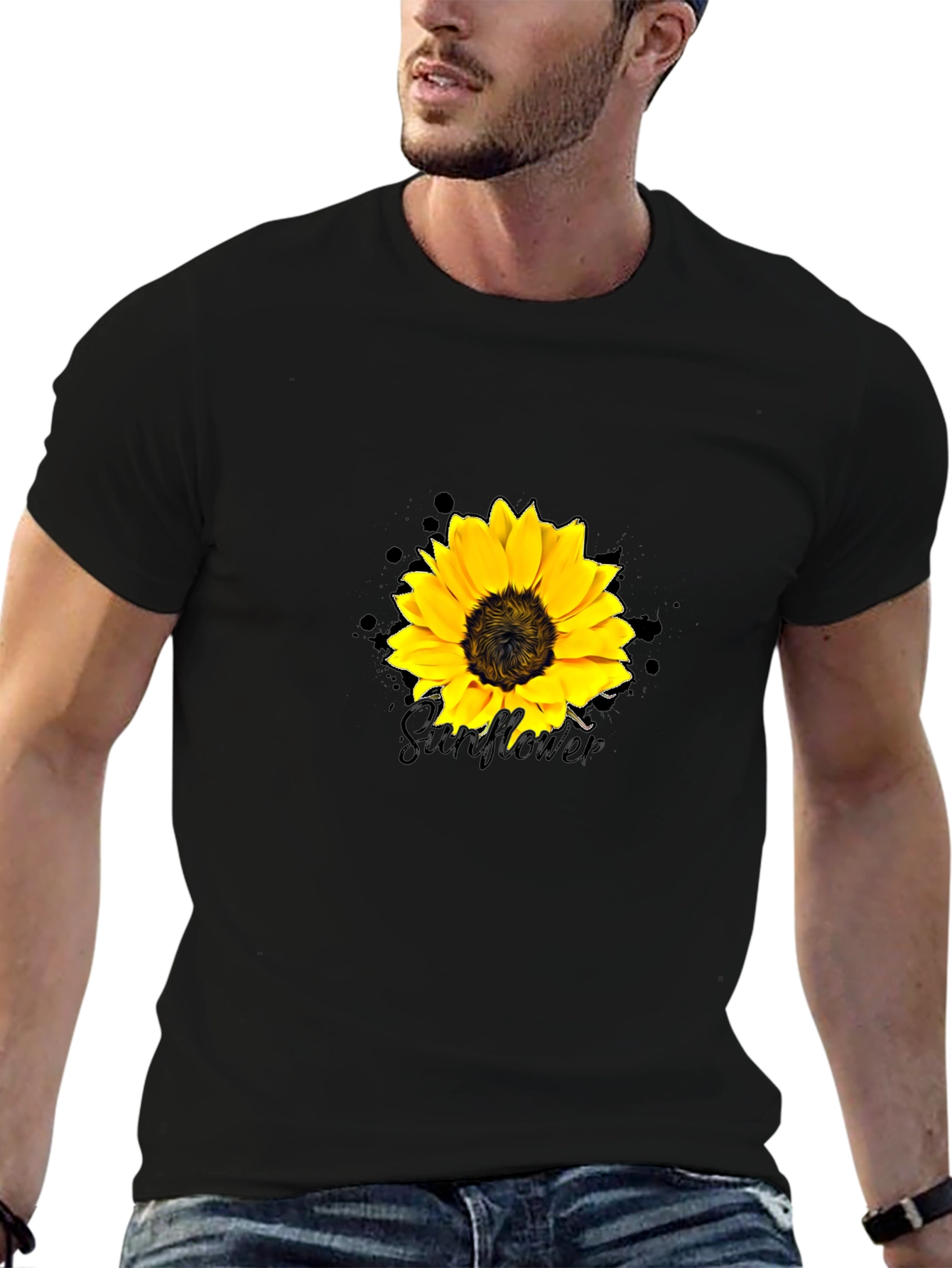 Sunflower Graphic Tee - Trendy Casual Wear