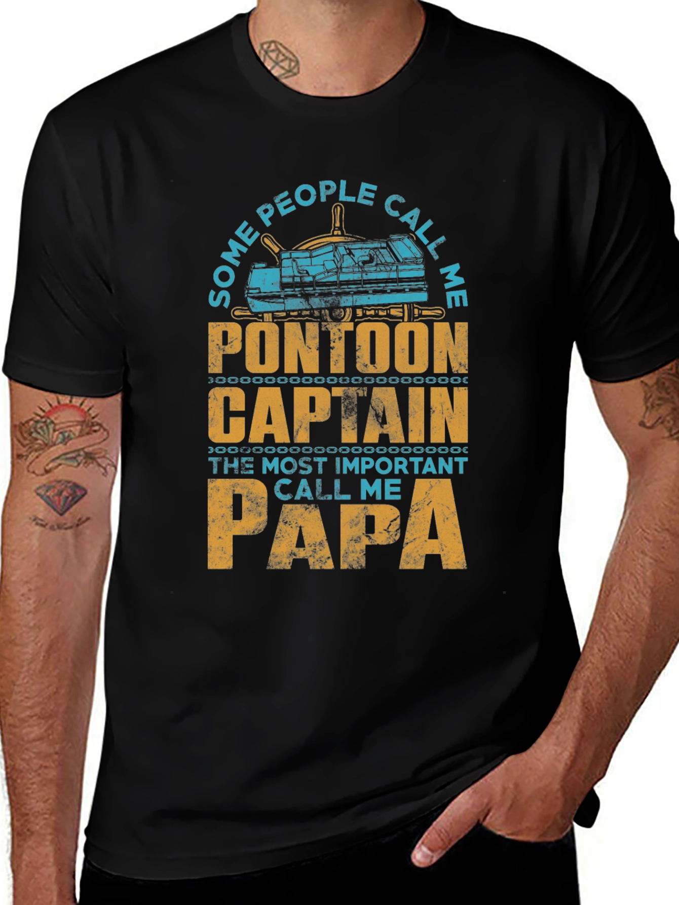 Pontoon Captain Papa T-Shirt