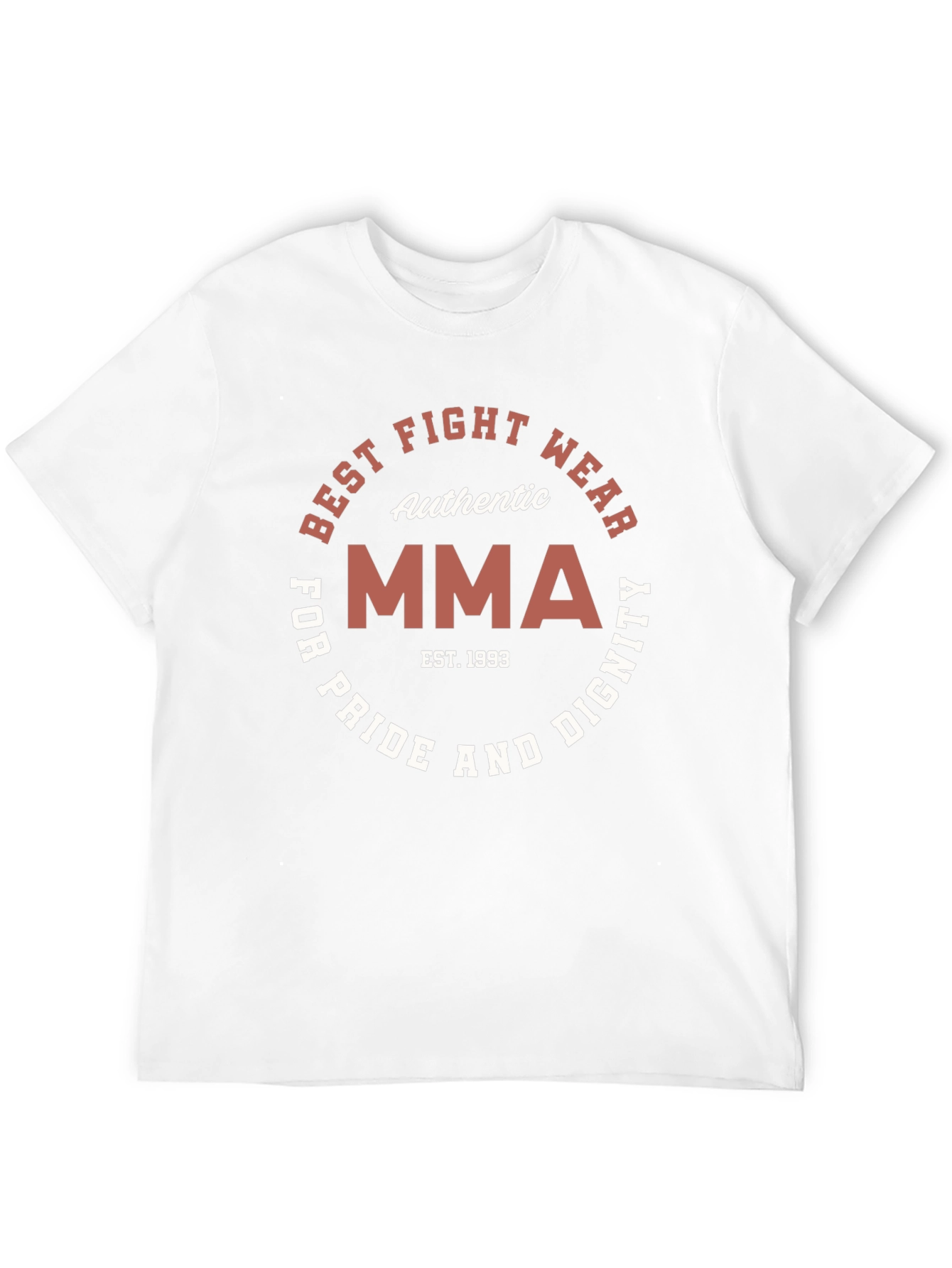 Authentic MMA Fight Wear Black T-Shirt