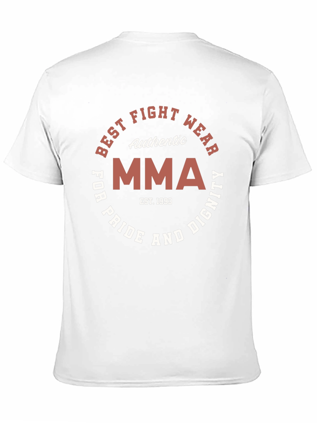 Authentic MMA Fight Wear Black T-Shirt