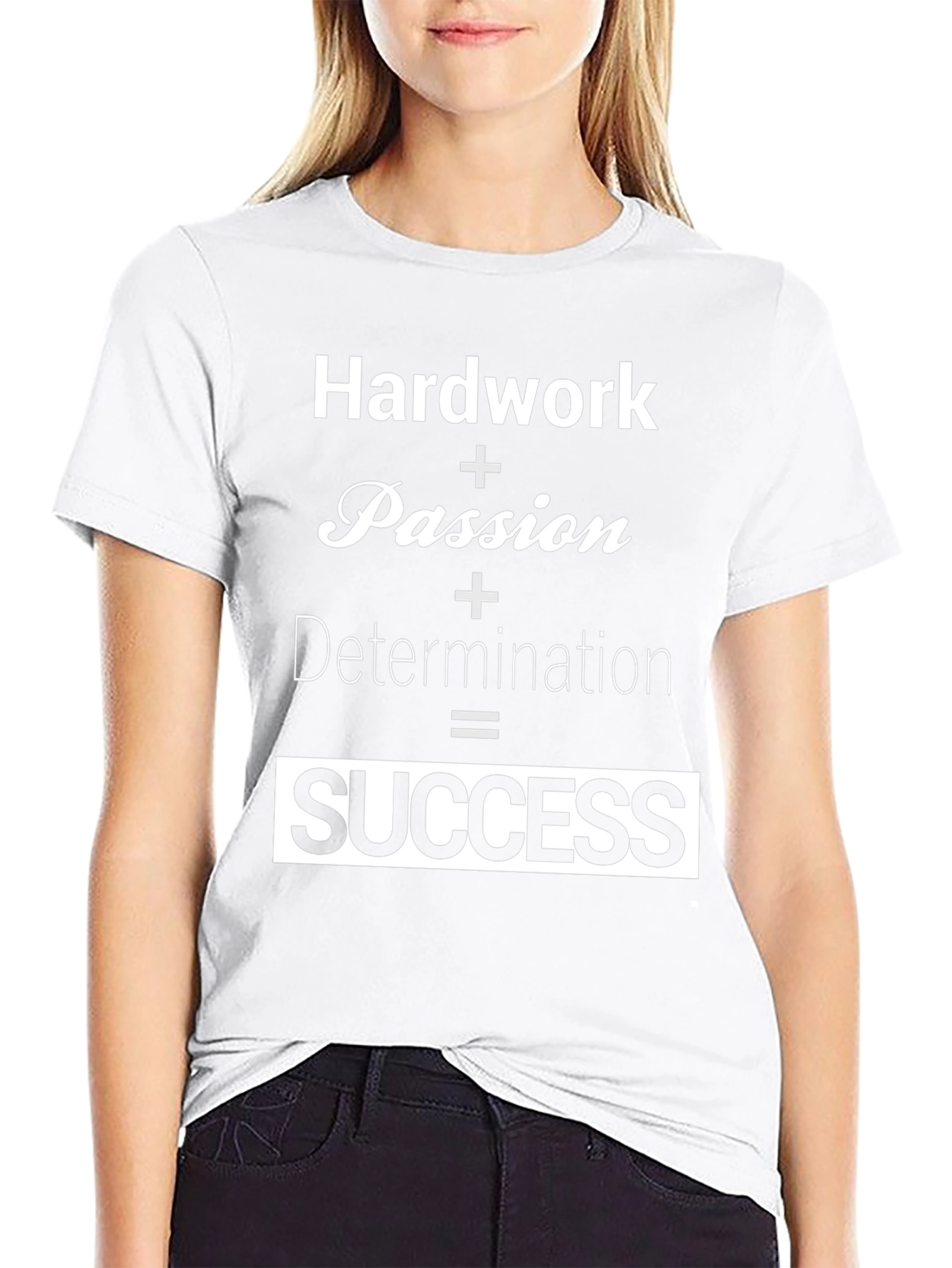 Hard Work Equals Success Black T-Shirt