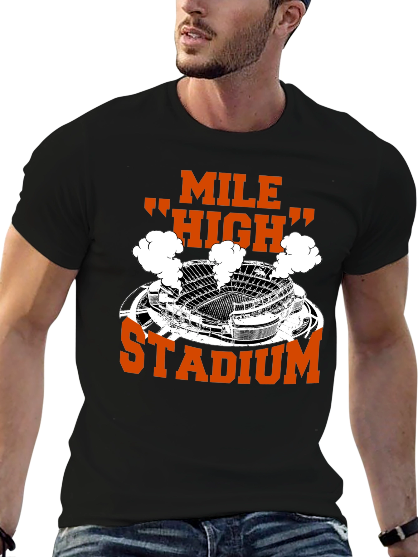Mile High Stadium T-Shirt - Denver Football Fan Apparel