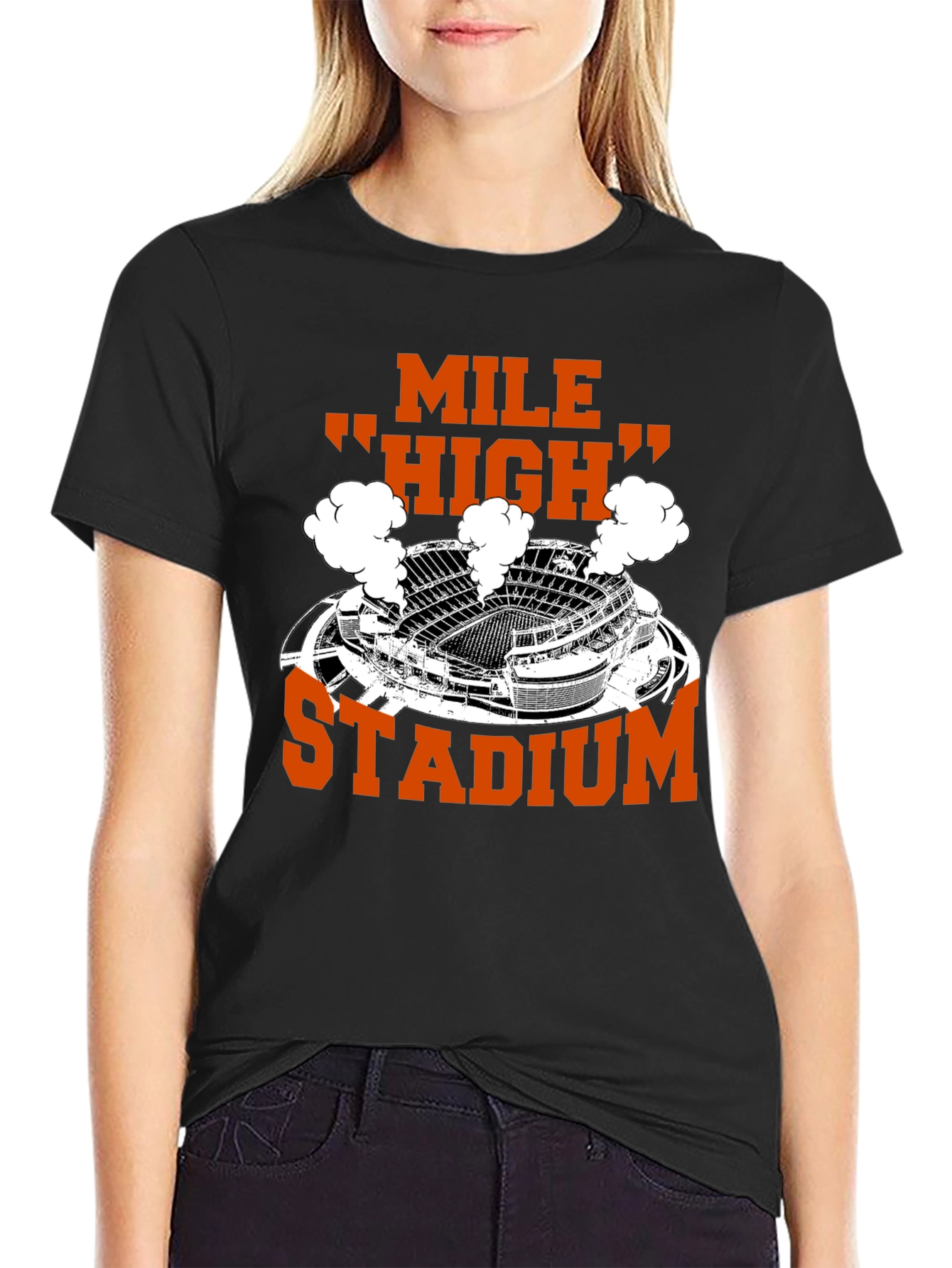Mile High Stadium T-Shirt - Denver Football Fan Apparel