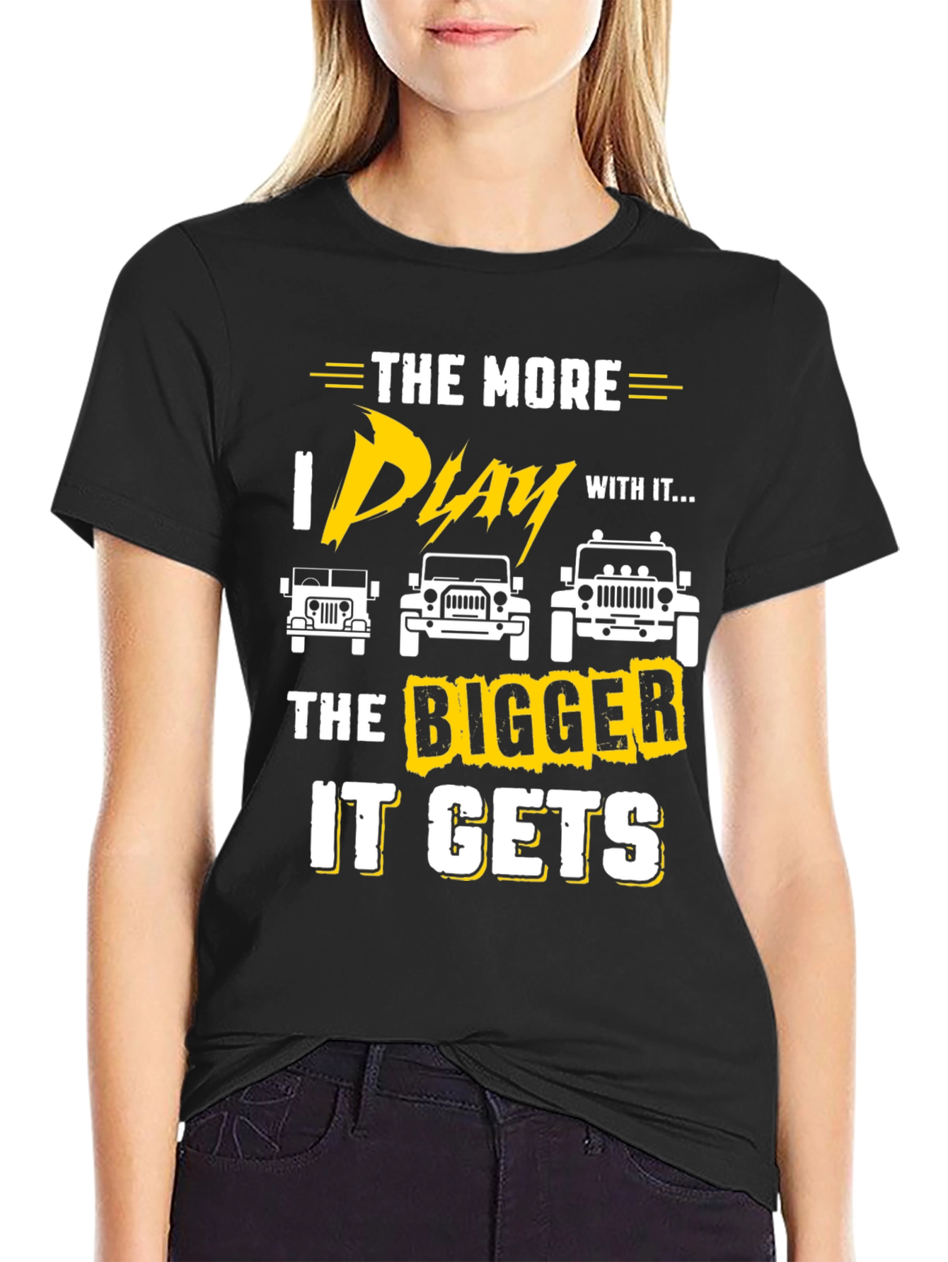 The More I Play With It Jeep T-Shirt