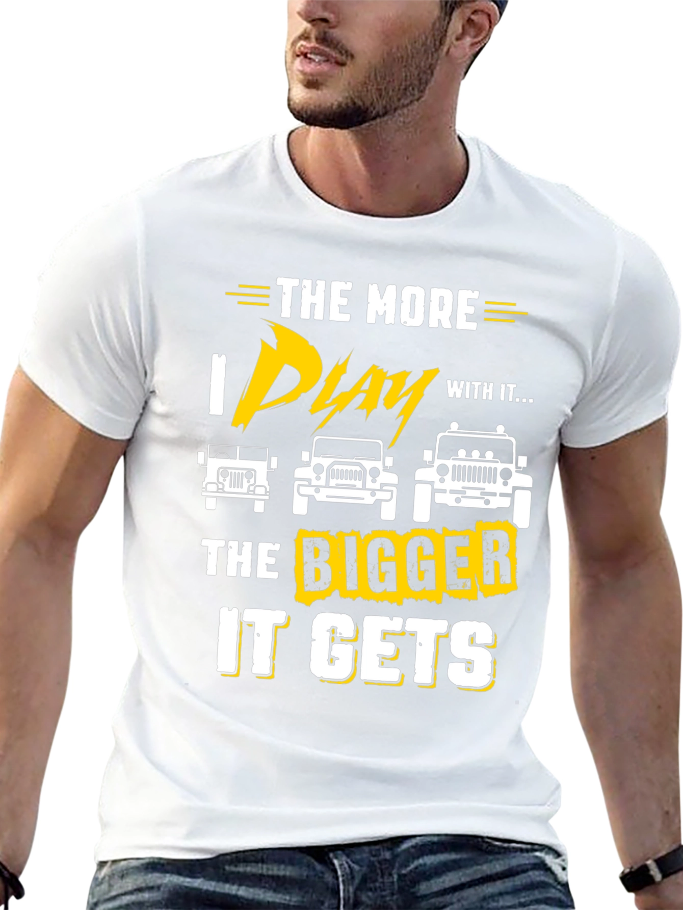 The More I Play With It Jeep T-Shirt