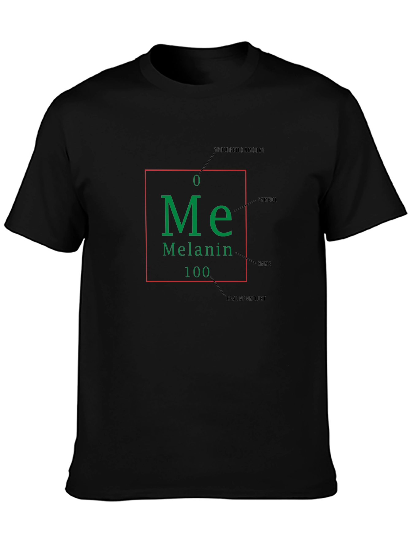 Melanin T-Shirt - Periodic Table Design