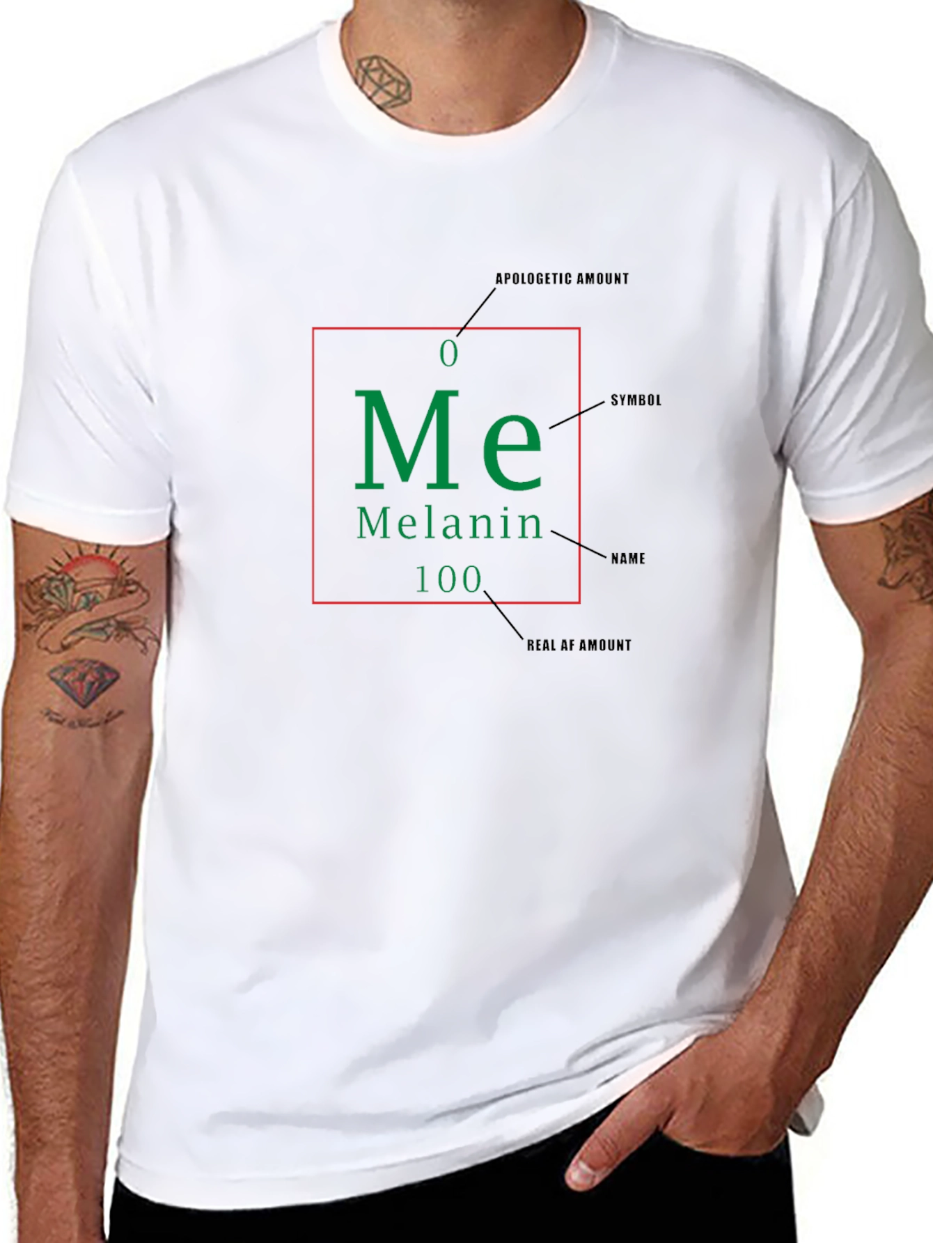 Melanin T-Shirt - Periodic Table Design