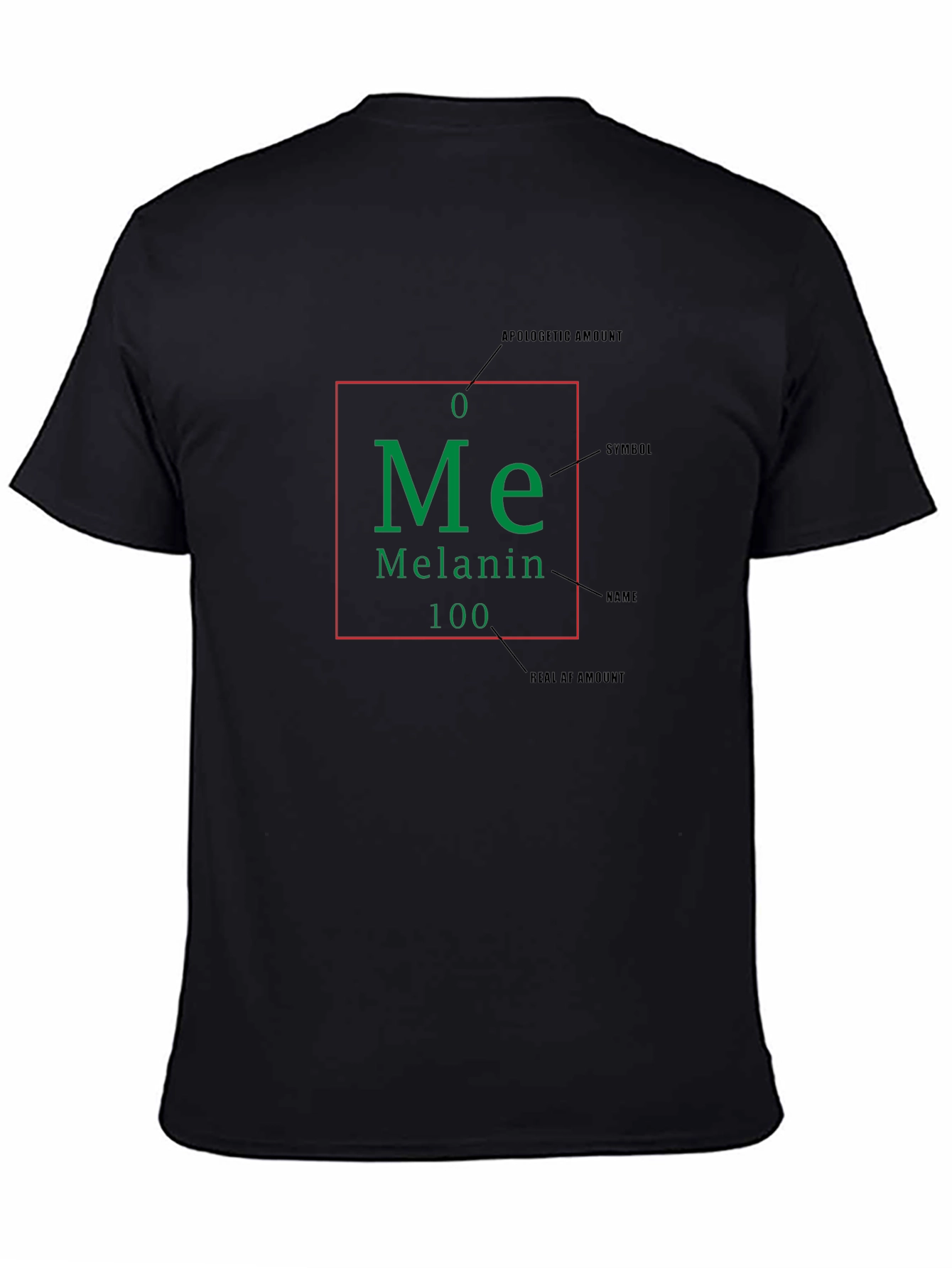 Melanin T-Shirt - Periodic Table Design