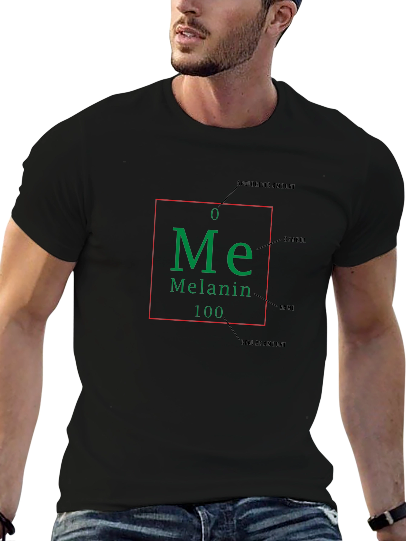 Melanin T-Shirt - Periodic Table Design