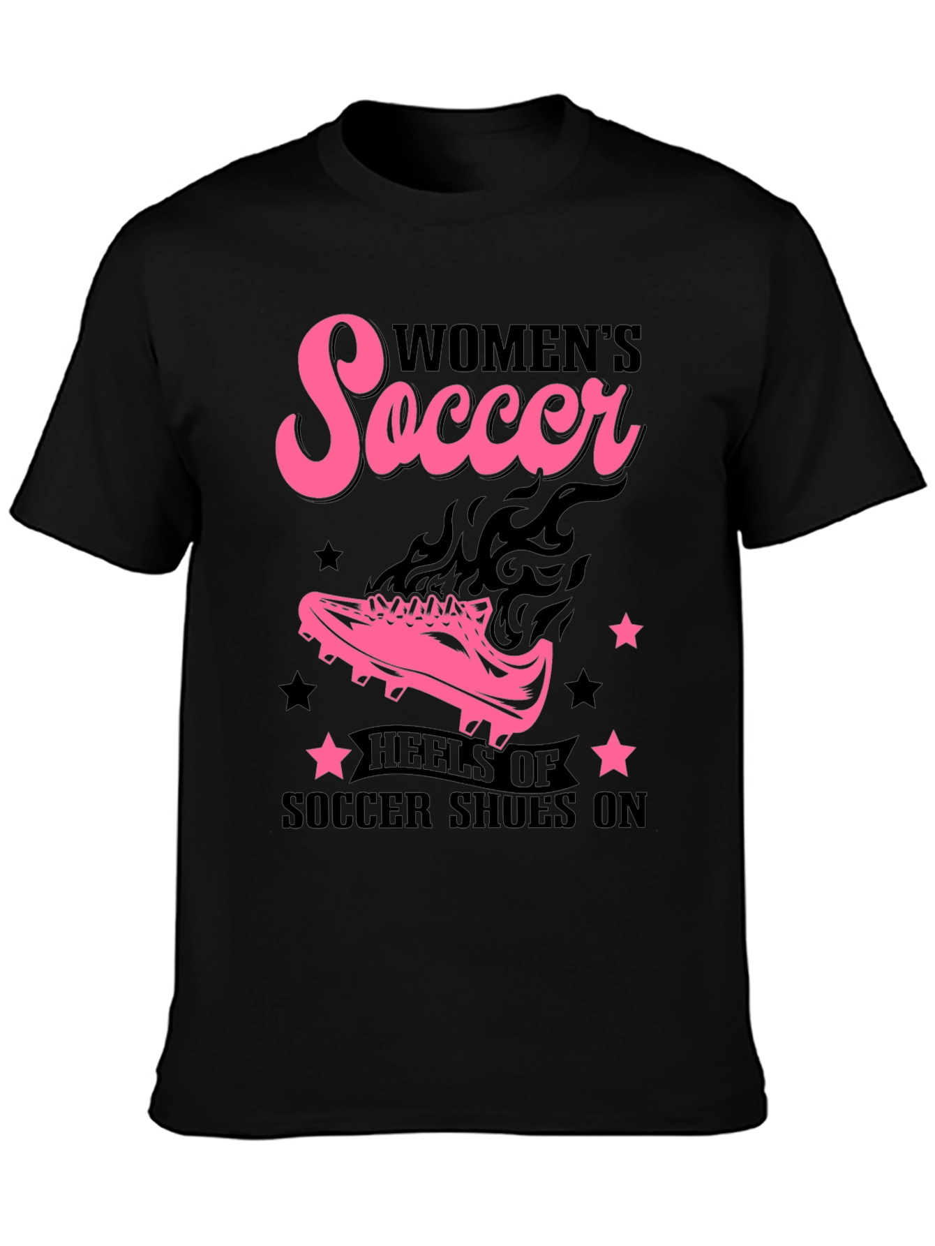 Womens Soccer Heels T-Shirt