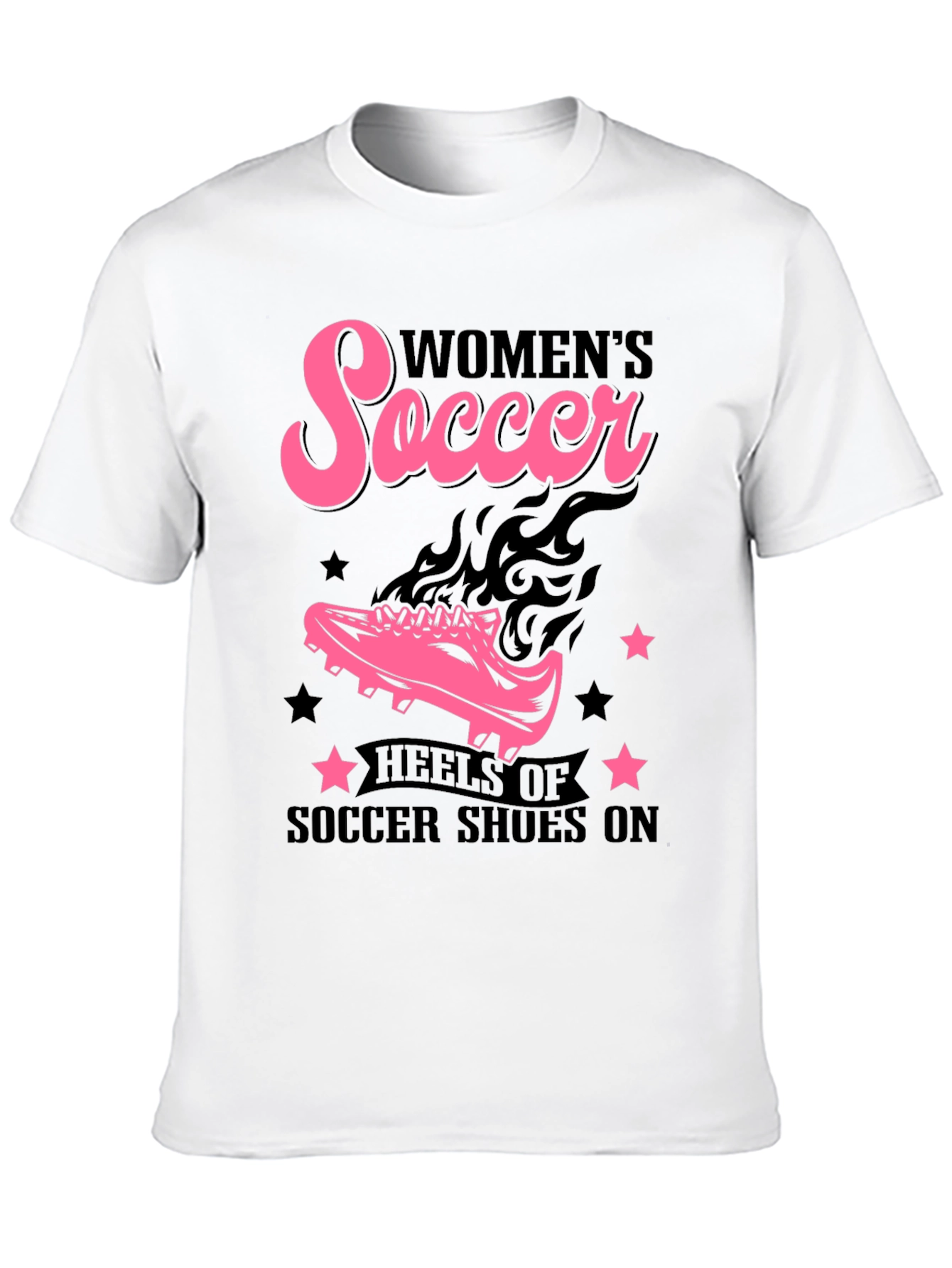 Womens Soccer Heels T-Shirt