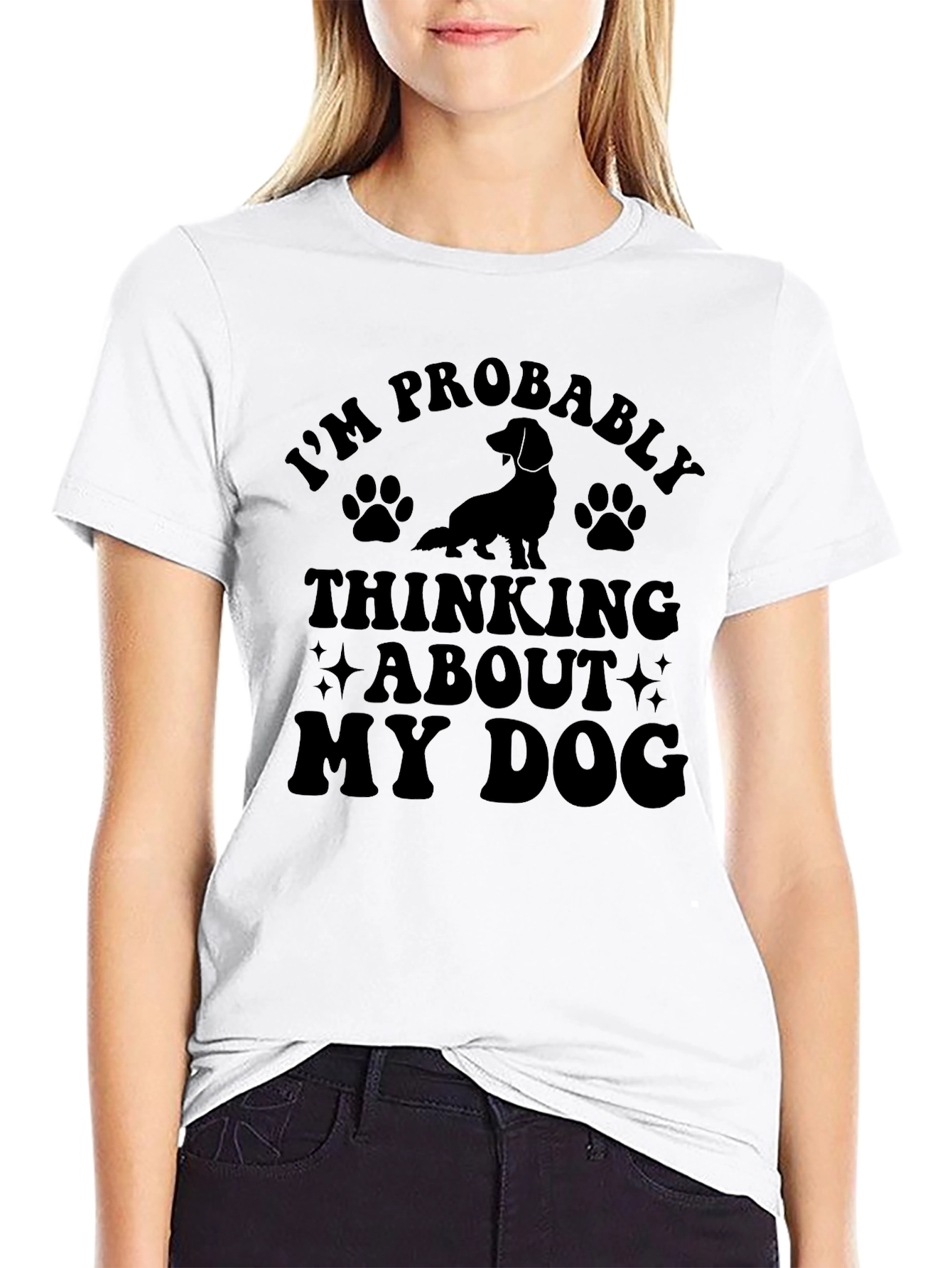 Im Probably Thinking About My Dog T-Shirt