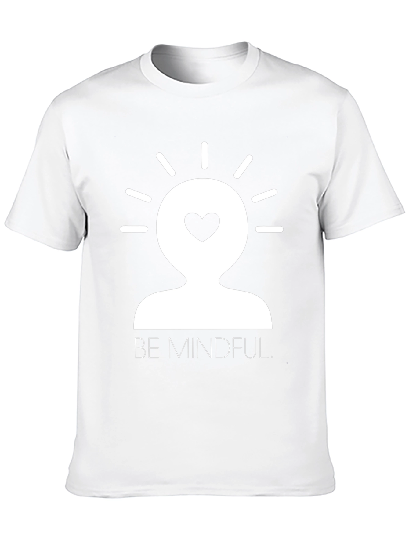 Mindful Heart Graphic Tee - Black