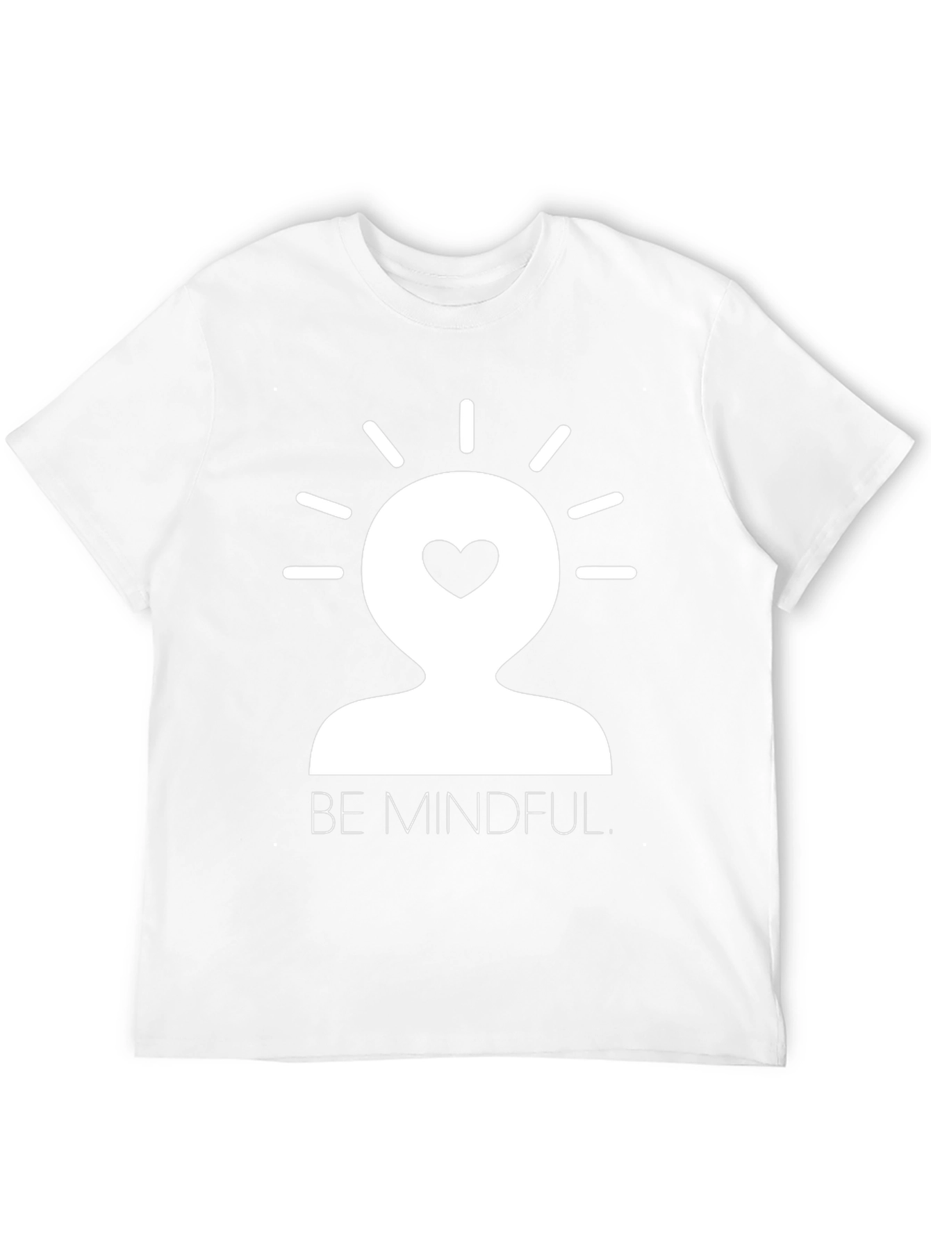 Mindful Heart Graphic Tee - Black