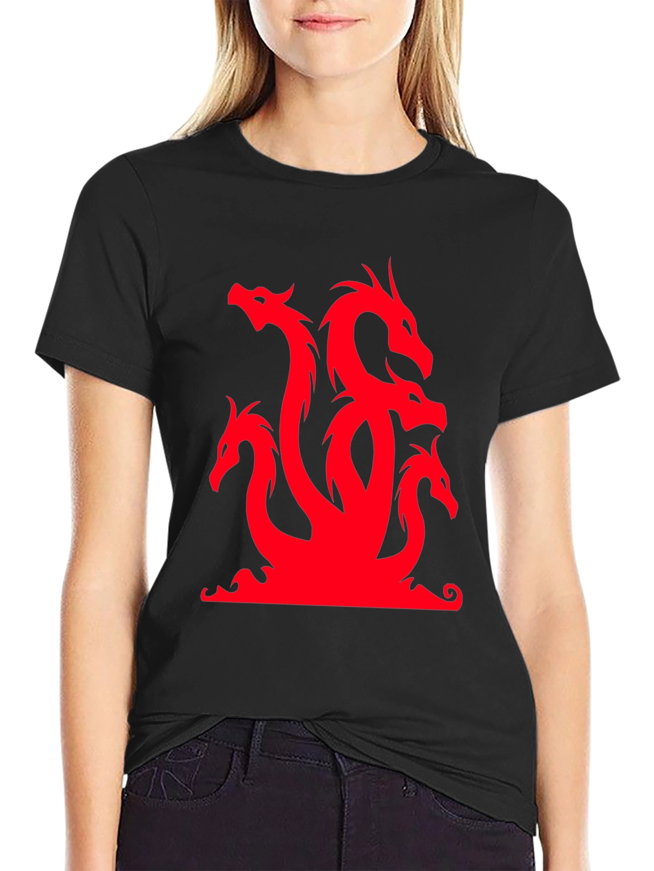 Hydra Graphic Tee - Mythical 5-Headed Dragon T-Shirt