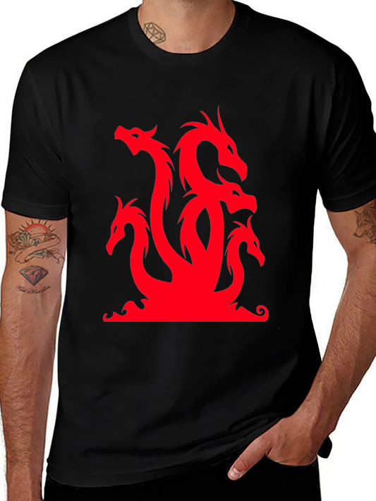 Hydra Graphic Tee - Mythical 5-Headed Dragon T-Shirt