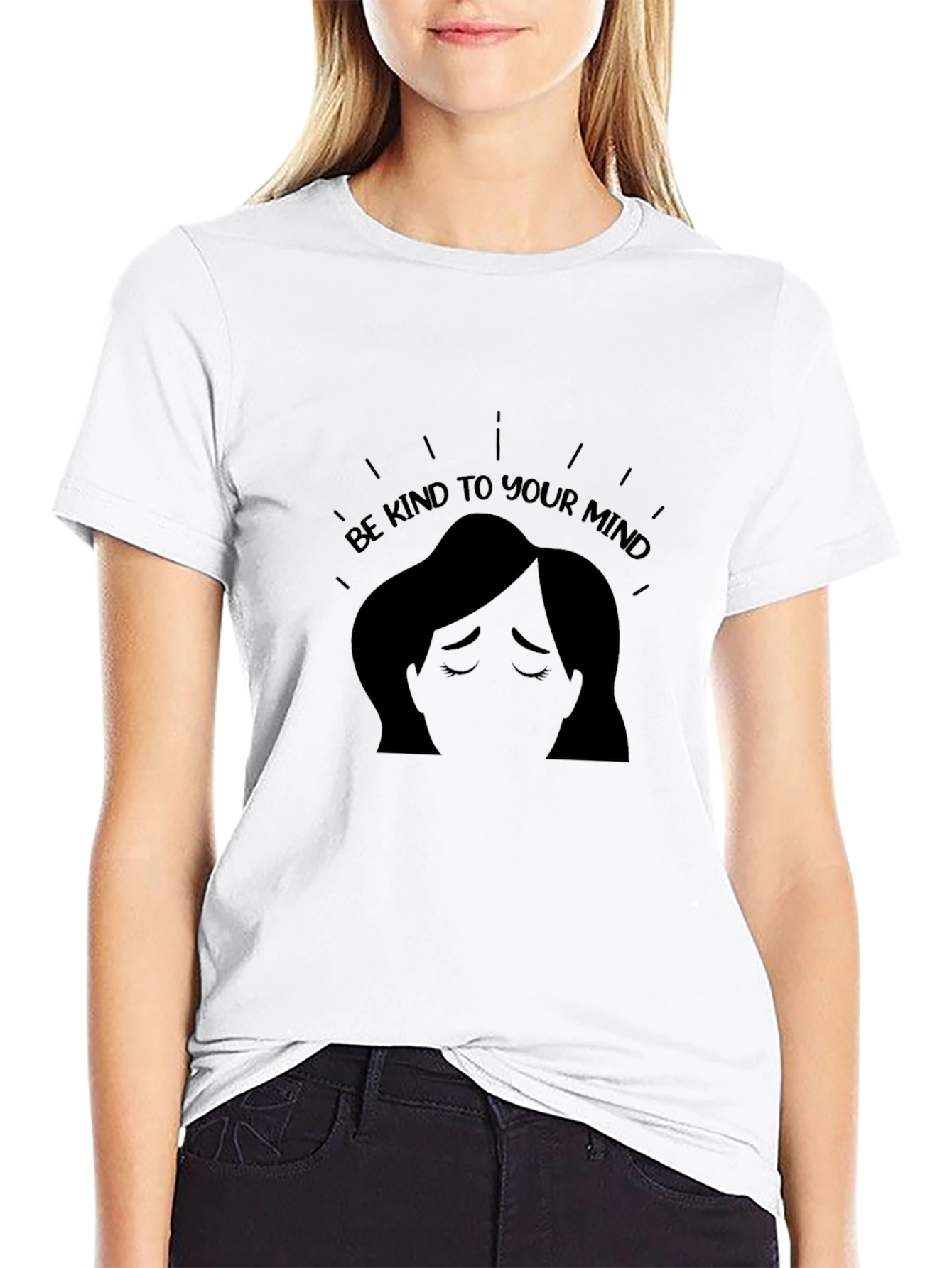 Be Kind To Your Mind Graphic Tee - Black