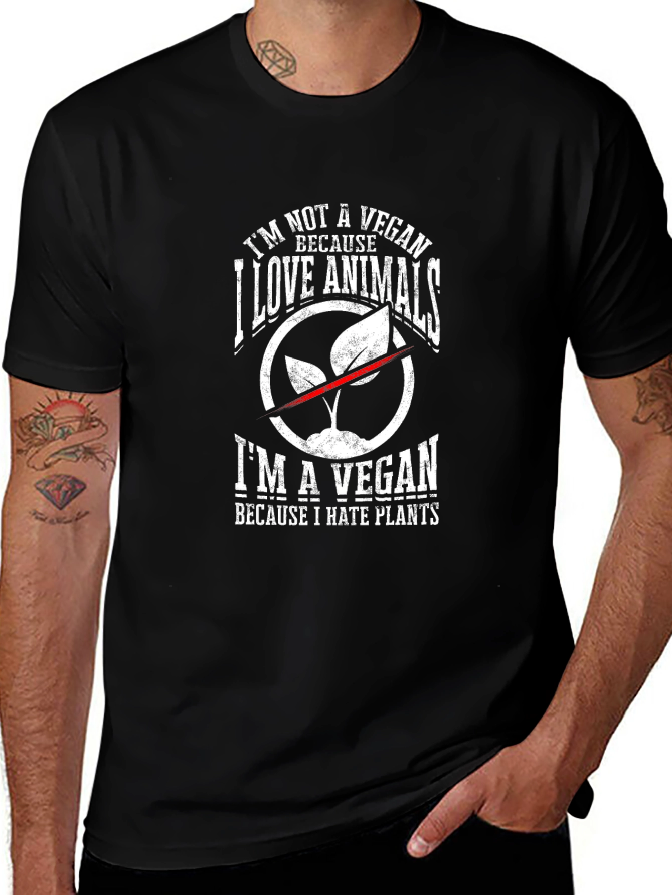 Im Not A Vegan T-Shirt - Animal Lover Design